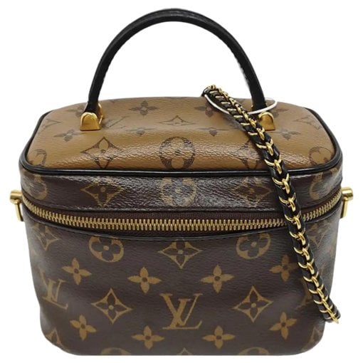 Vanity leather handbag