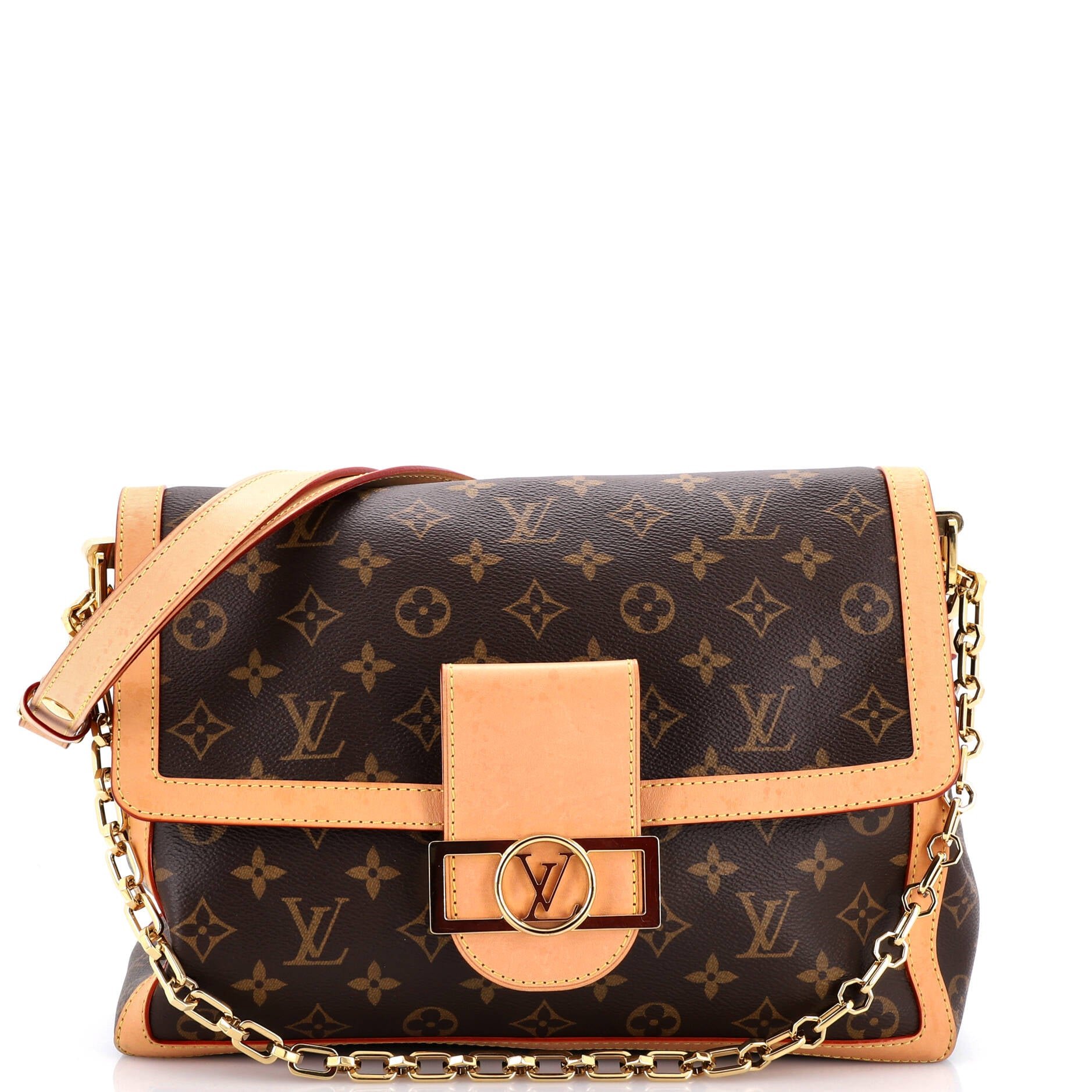 Dauphine Soft Shoulder Bag Monogram Canvas GM