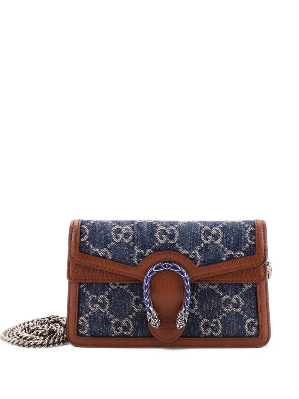 Dionysus Bag GG Denim Super Mini crossbody bag