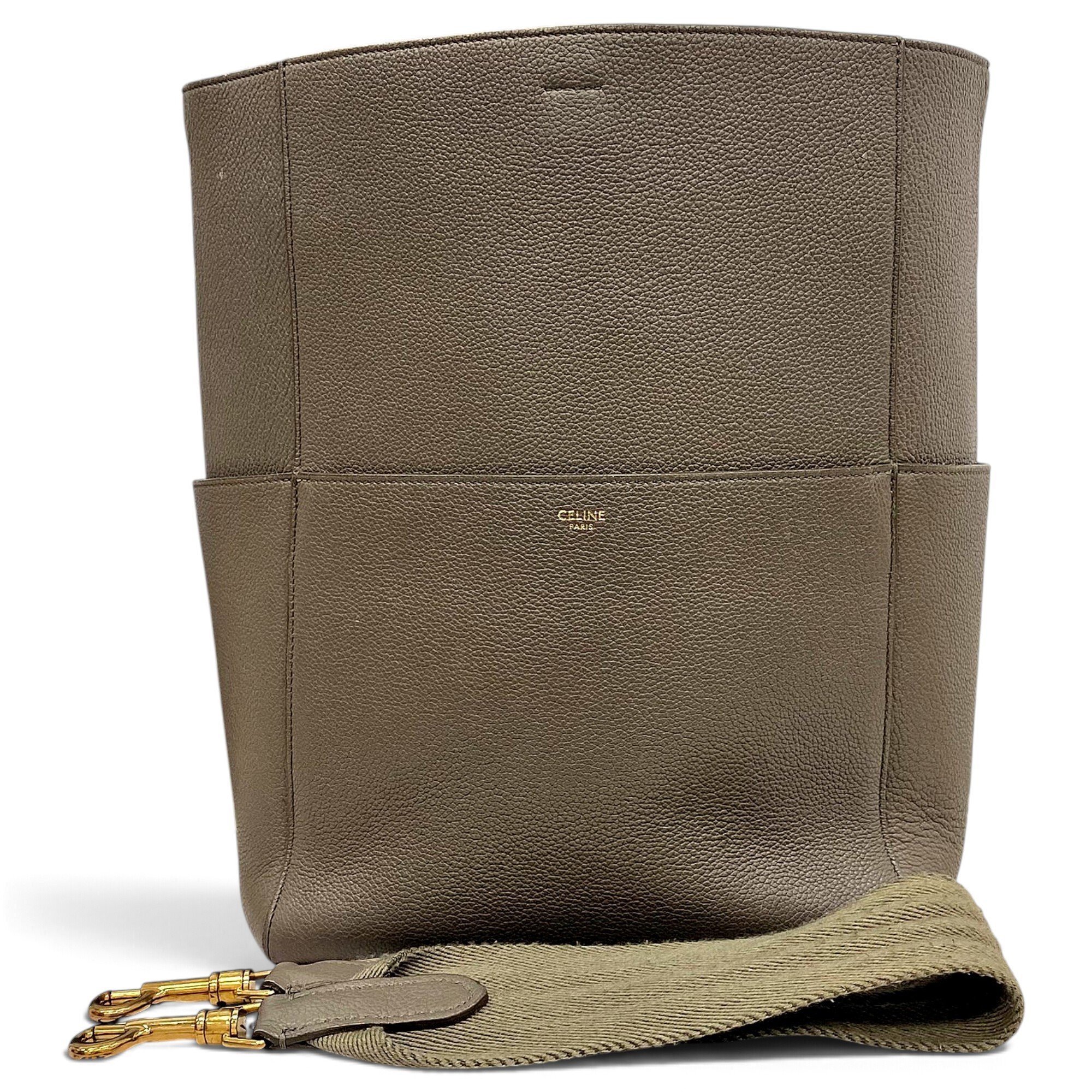 Seau Sangle leather handbag