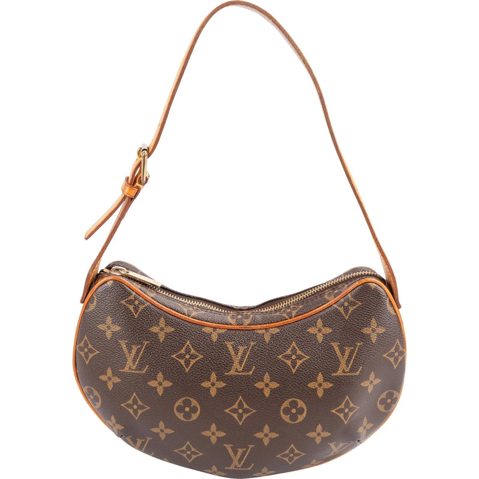 Croissant leather handbag