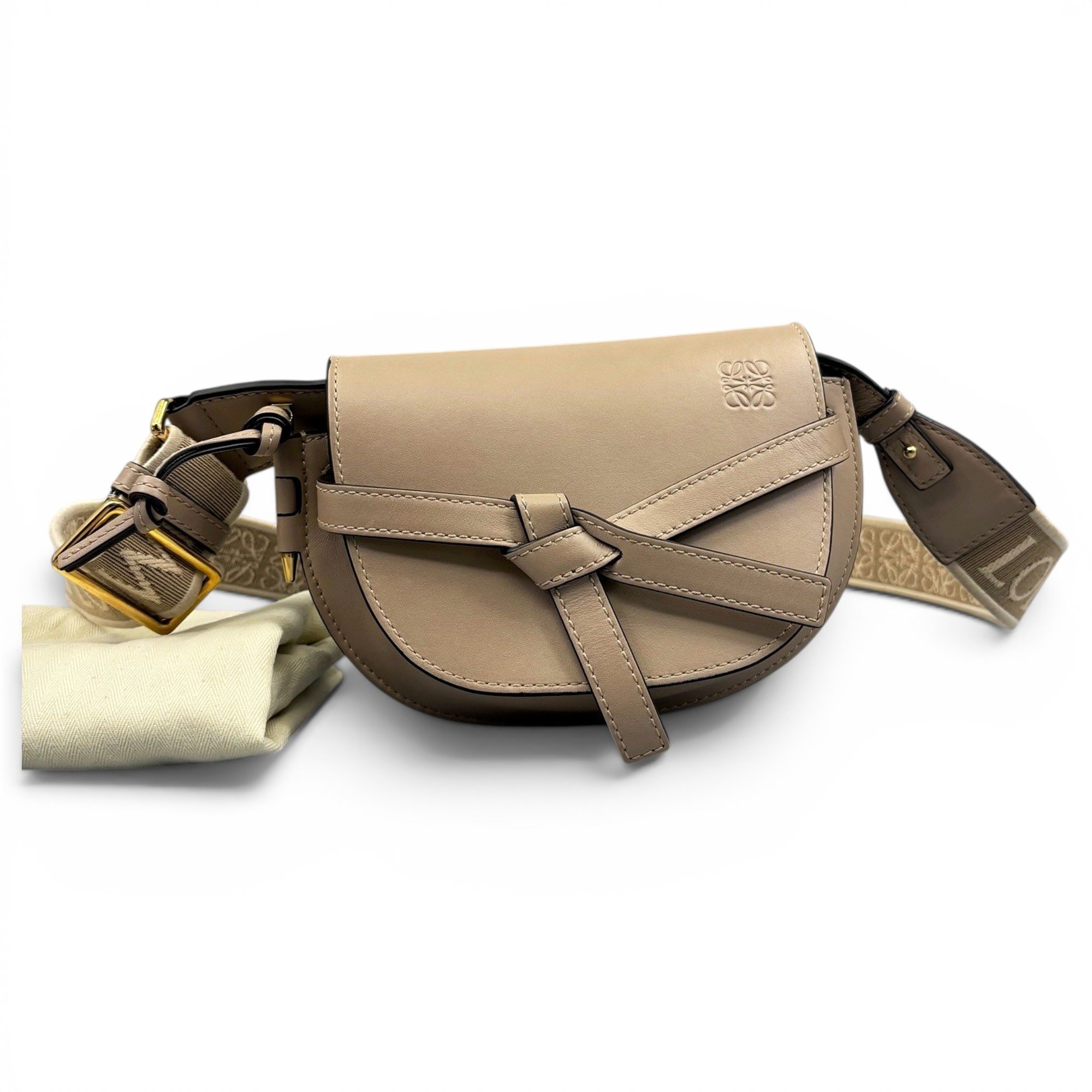 Gate leather crossbody bag