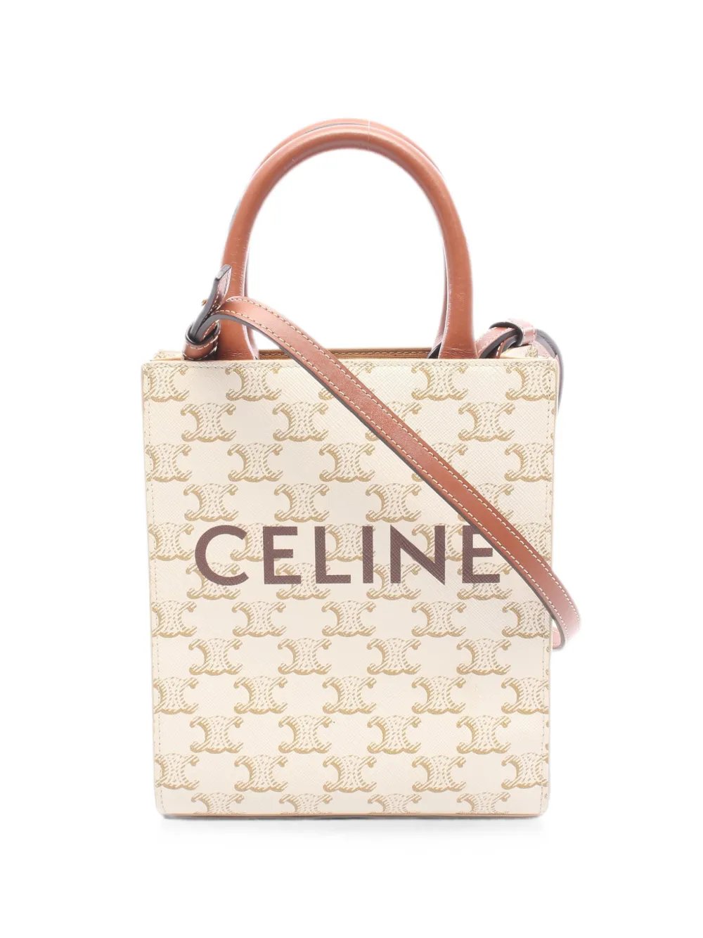 2000s Vertical Cabas Triomphe open-top tote bag