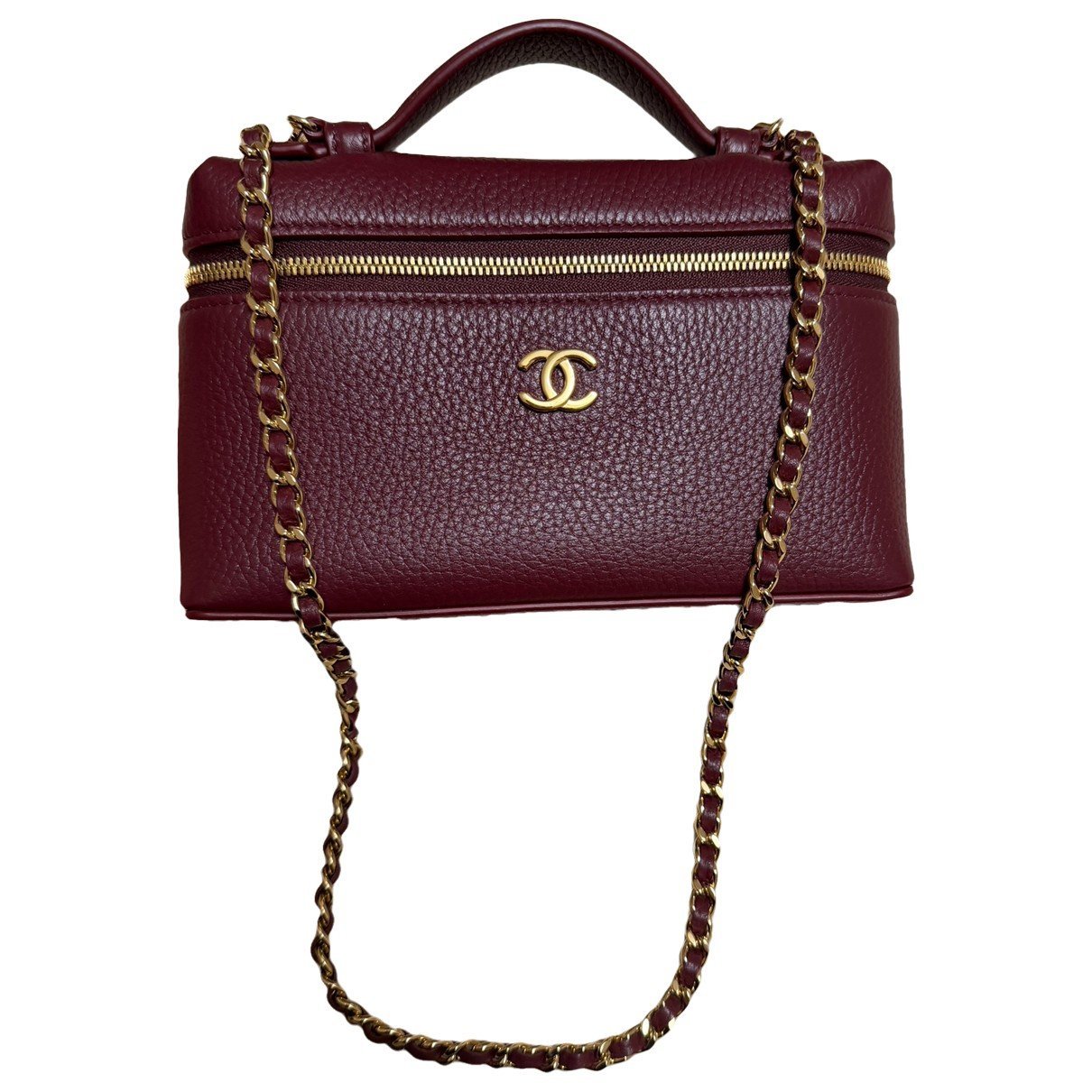 Trendy CC Vanity leather handbag