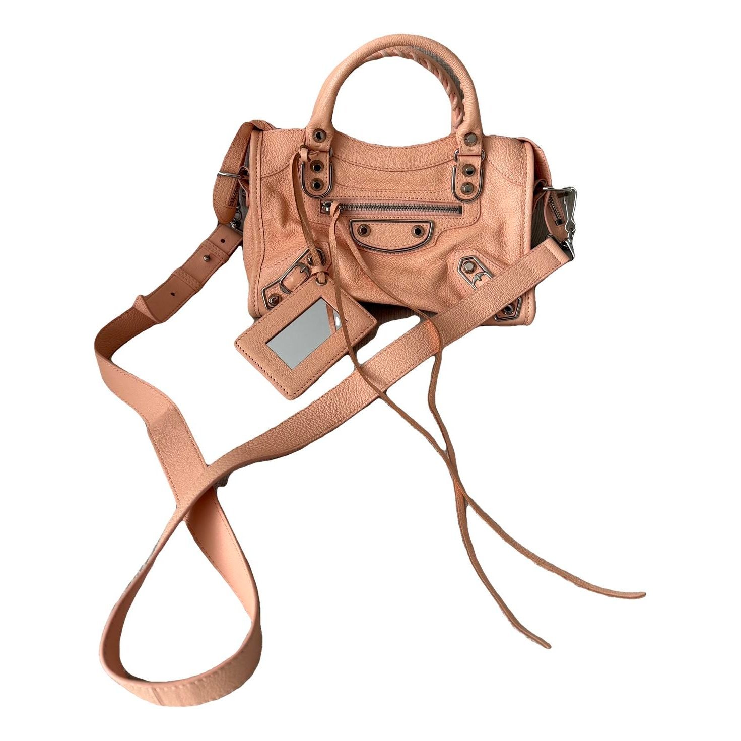 City leather handbag