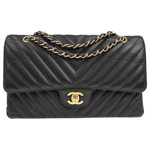 Trendy CC Flap leather handbag