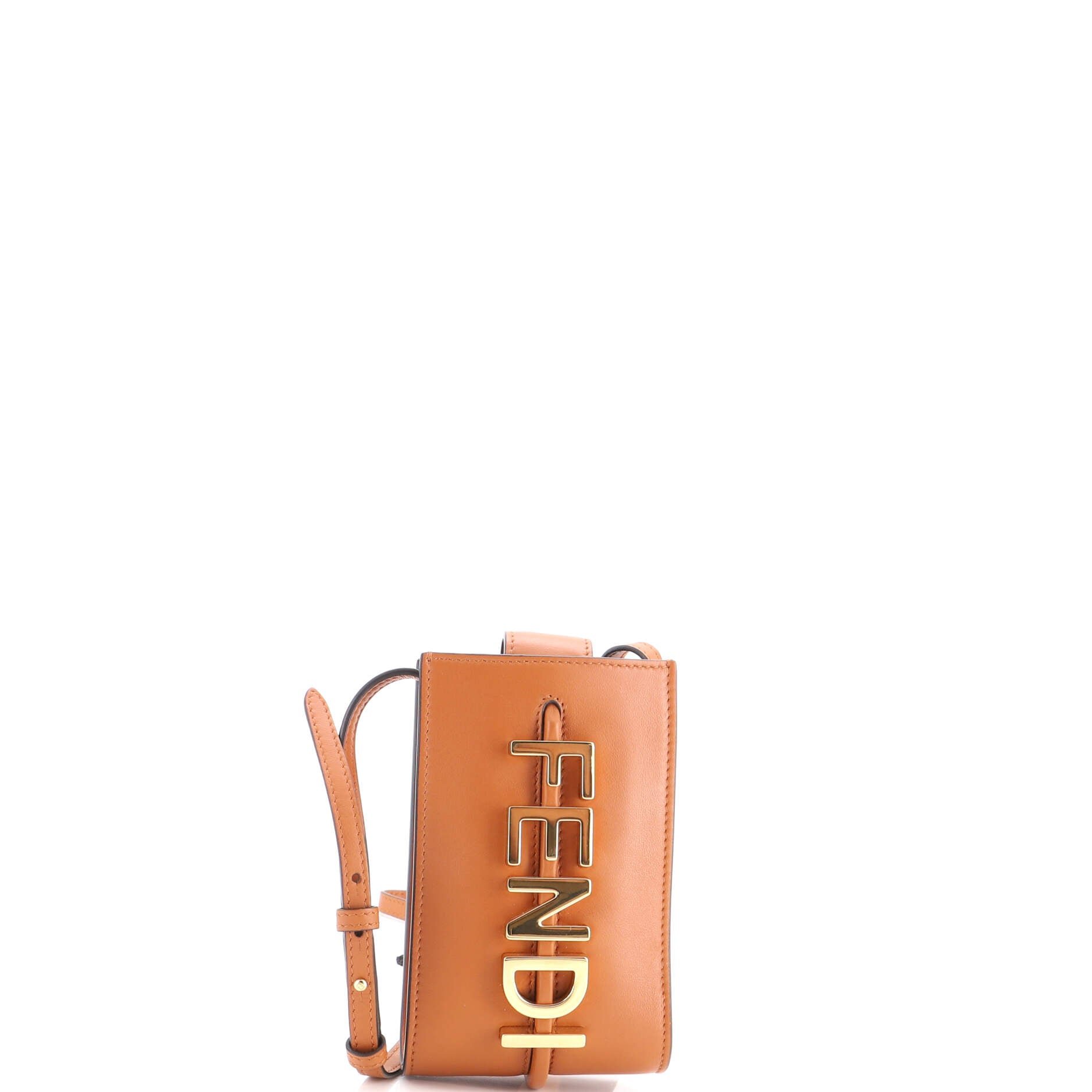 Fendigraphy Phone Pouch Leather