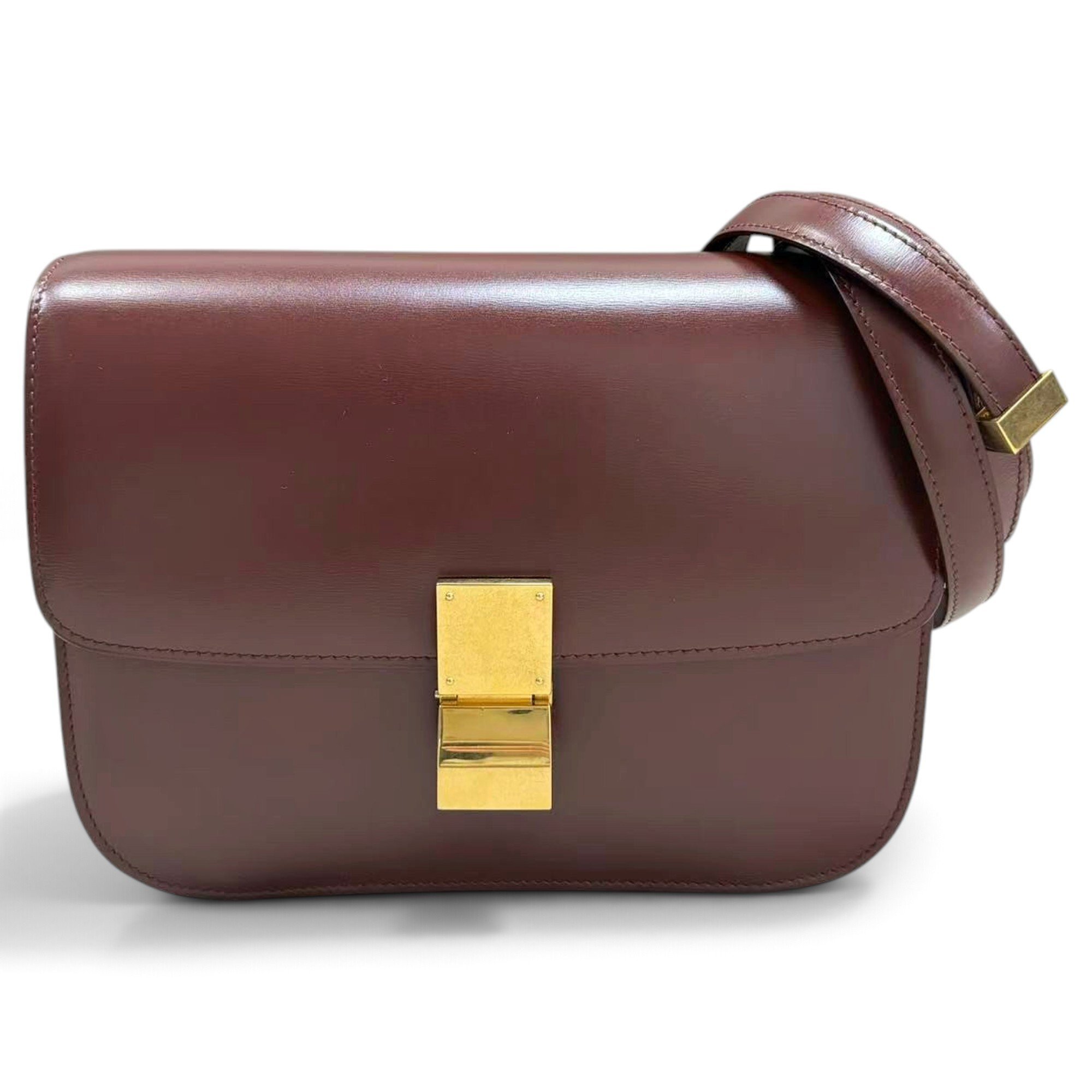 Classic leather crossbody bag