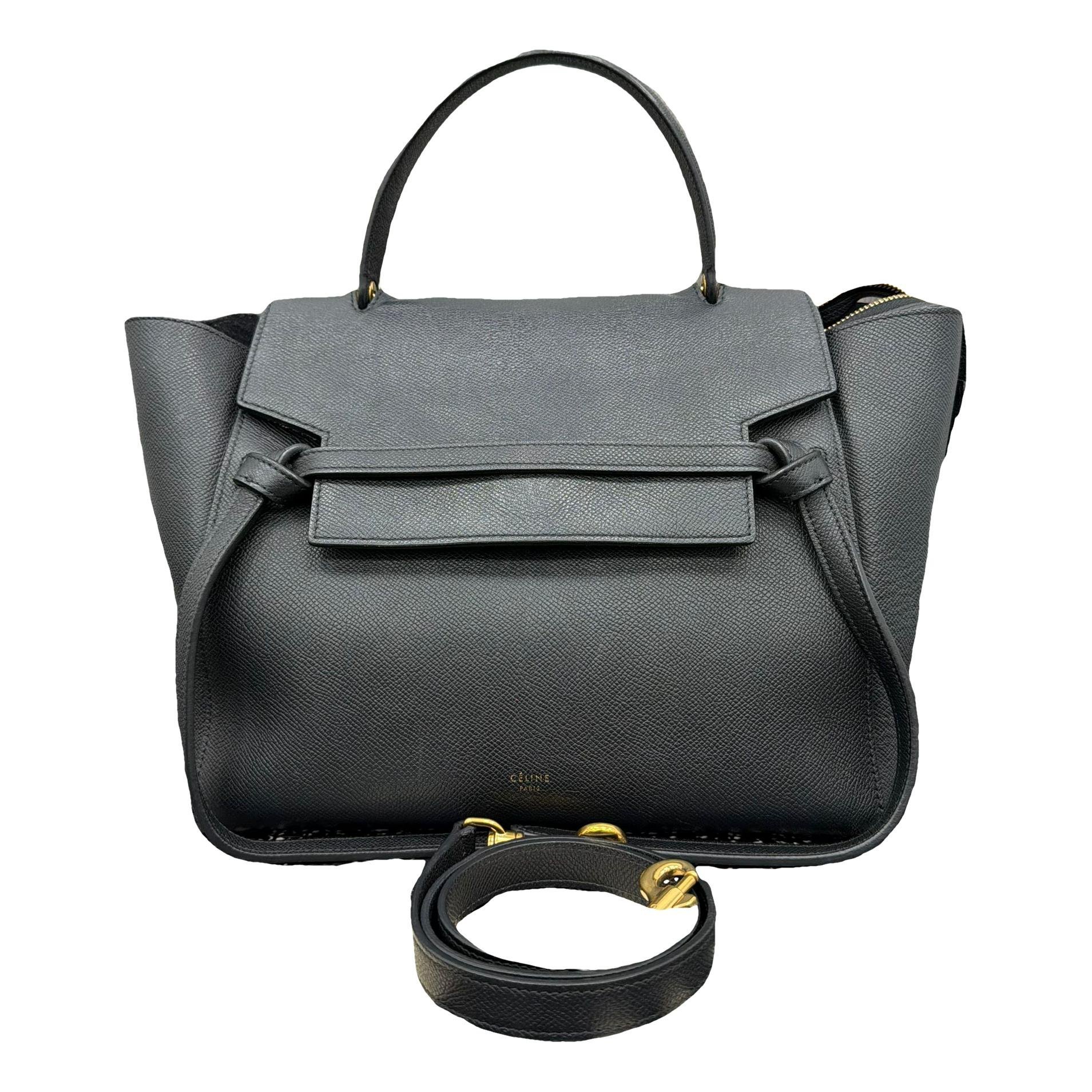Belt leather handbag