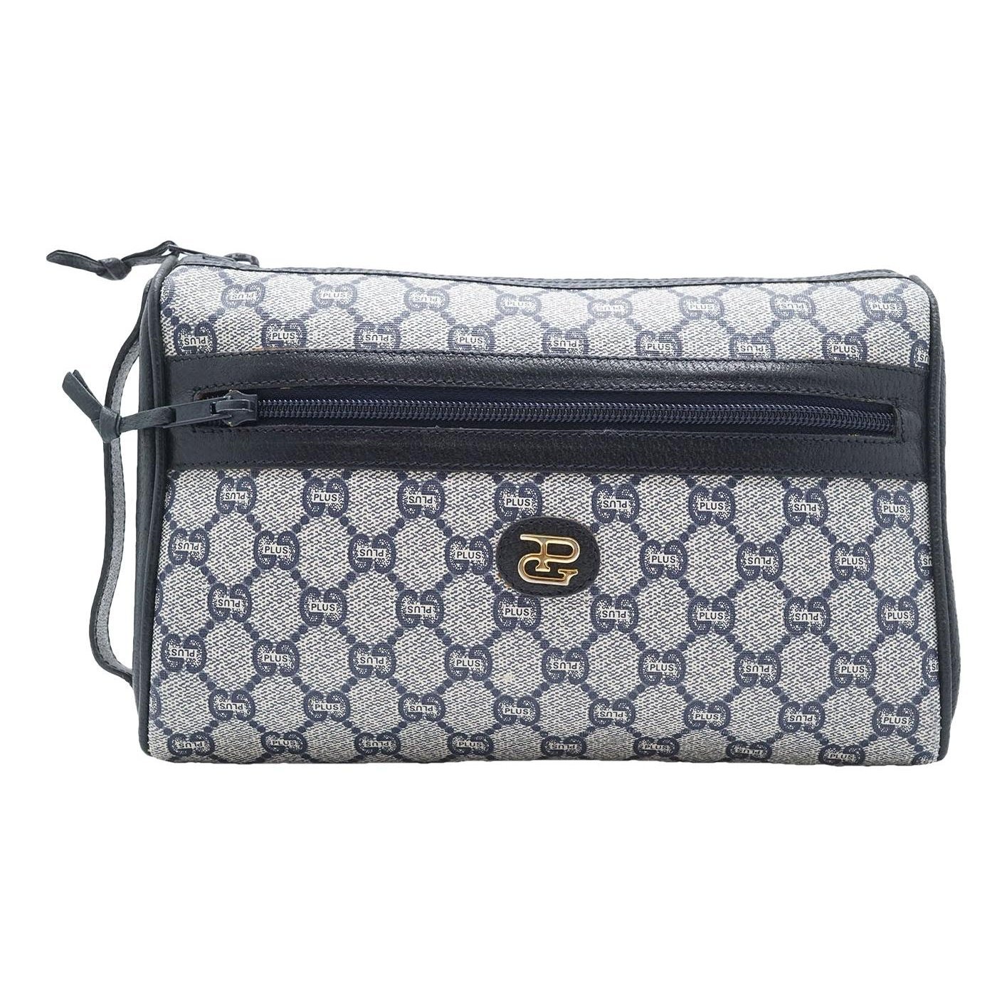 Leather clutch bag