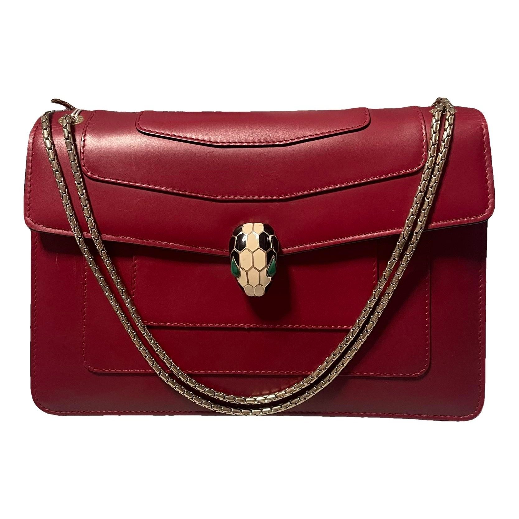 Serpenti leather handbag
