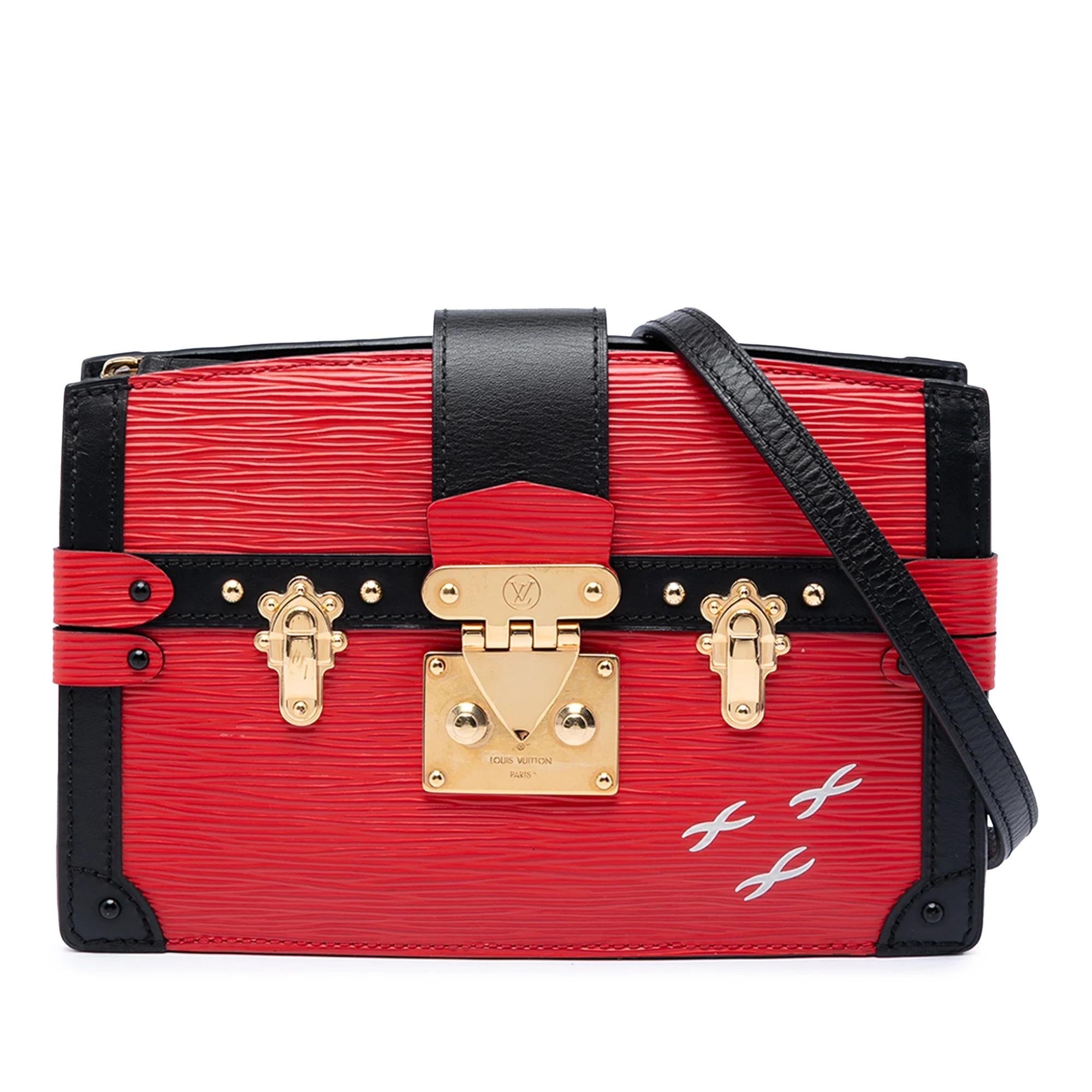 Leather clutch bag