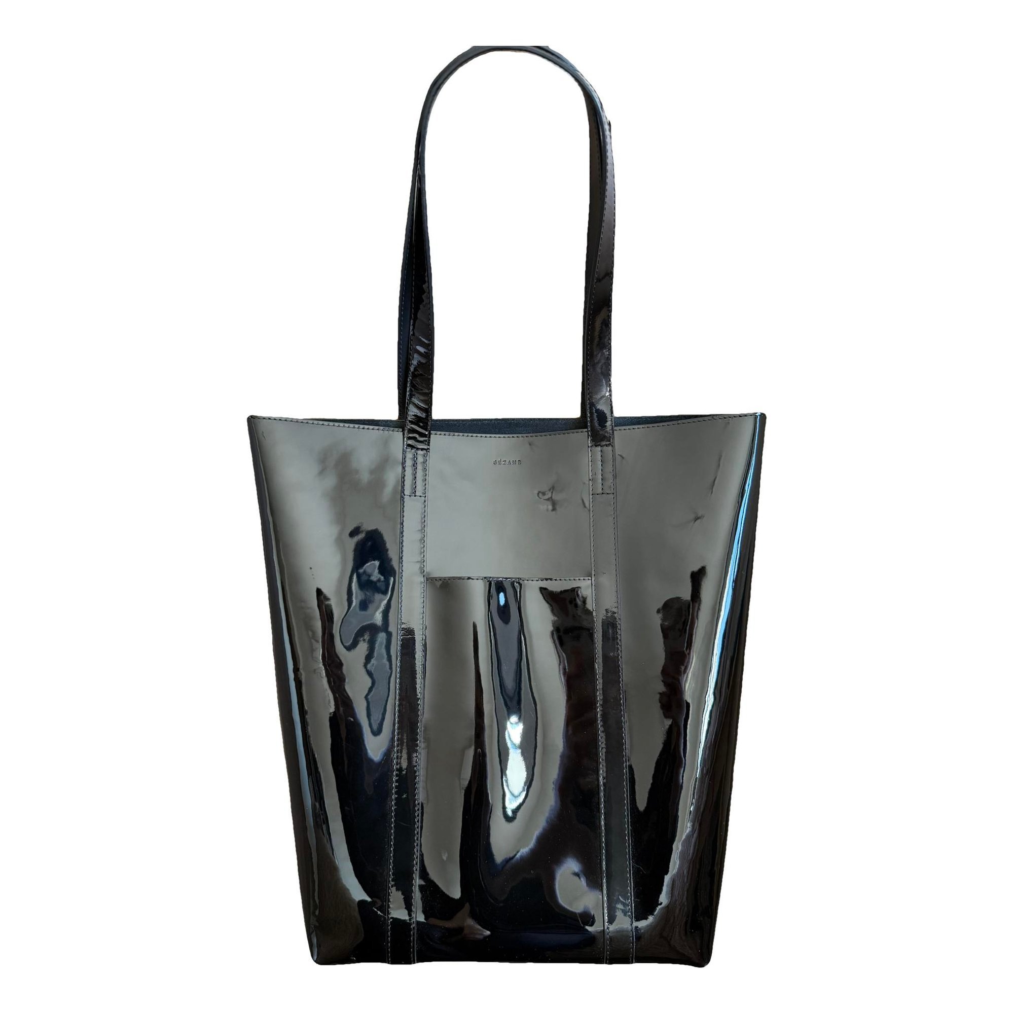 Patent leather tote