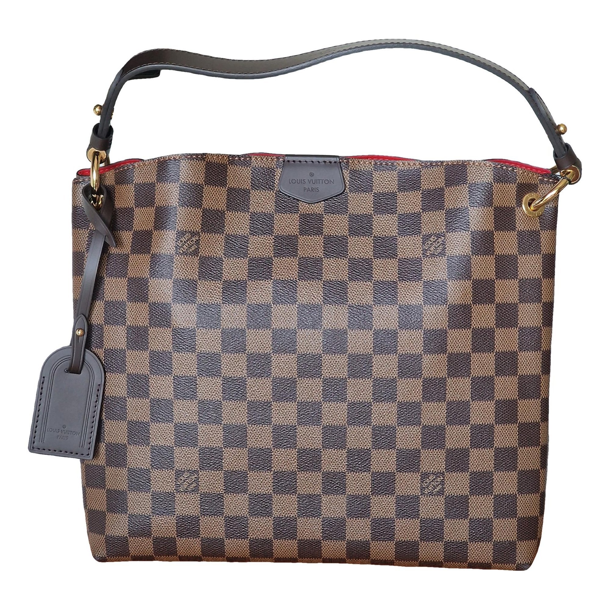 Graceful leather handbag