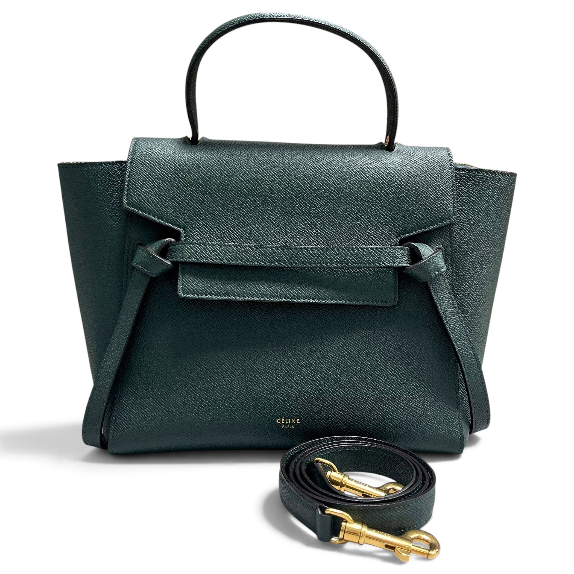 Belt leather handbag