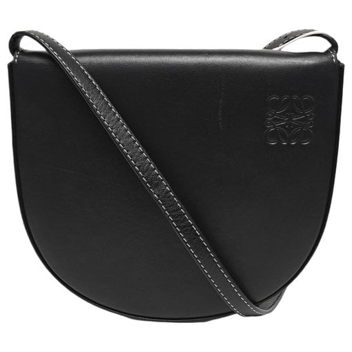 Heel leather handbag