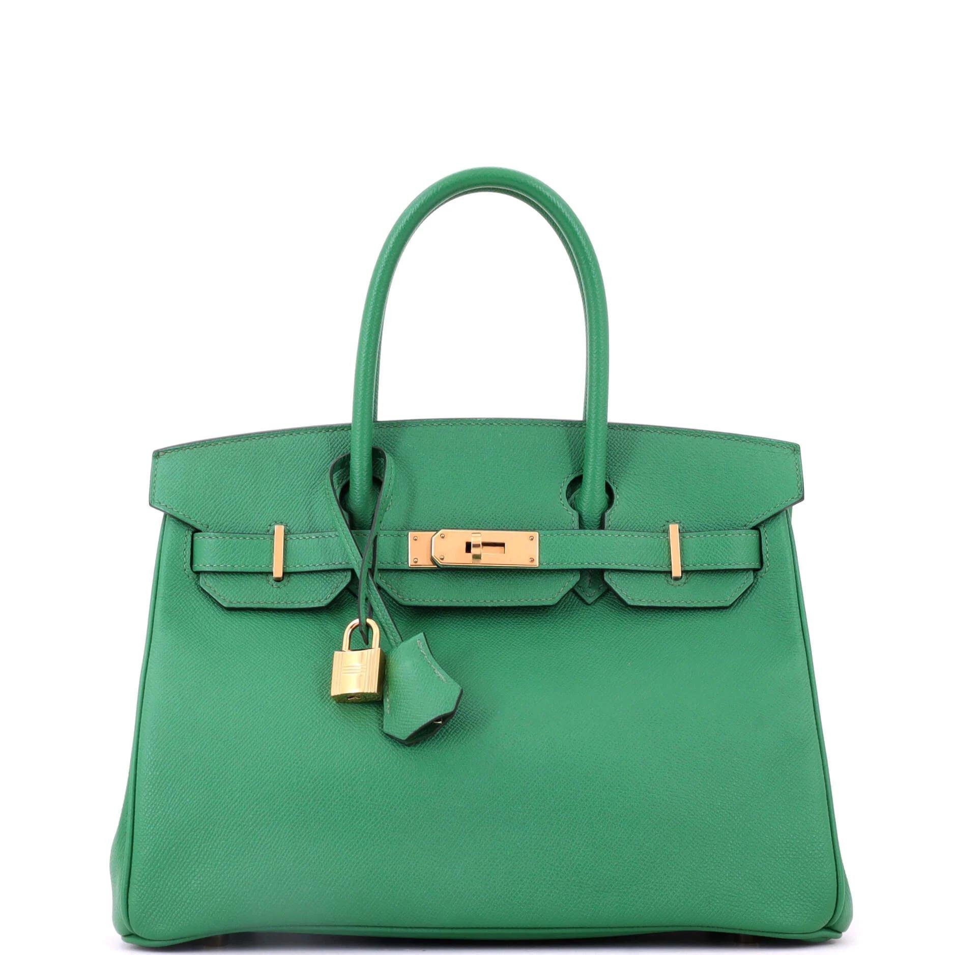 Hermes Birkin 30 Handbag Cactus Epsom Leather 2020