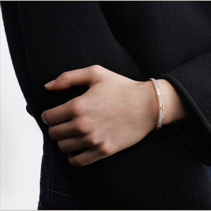 Sans Coloris Kelly Baguettes Bracelet, Small Model