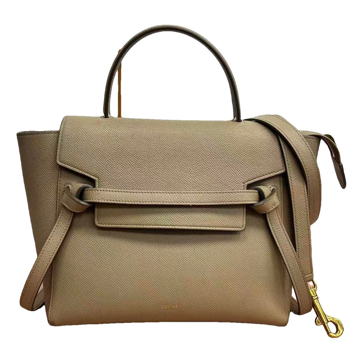 Belt leather handbag