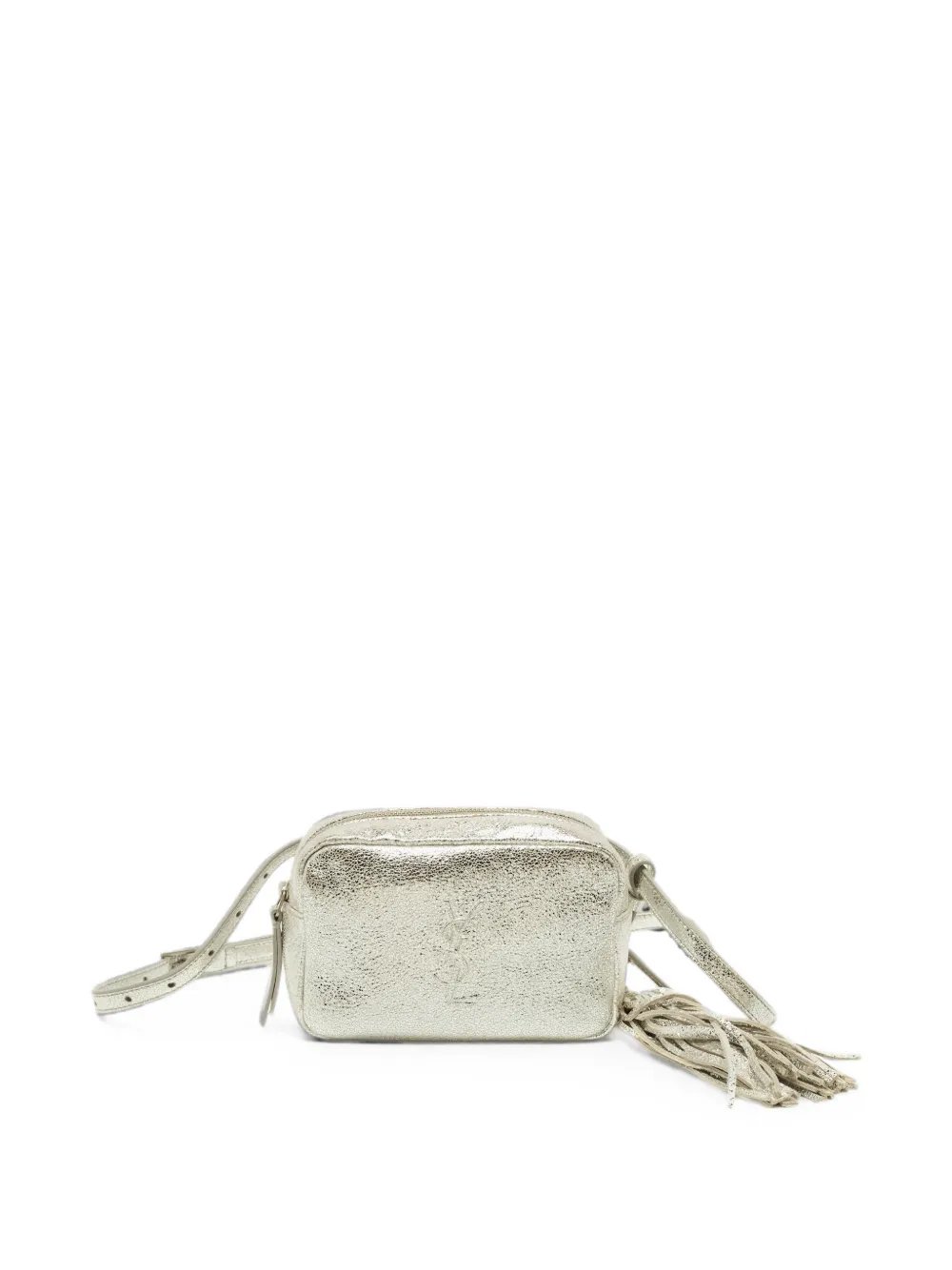 Saint Laurent 2017 Lou crackled-effect belt bag
