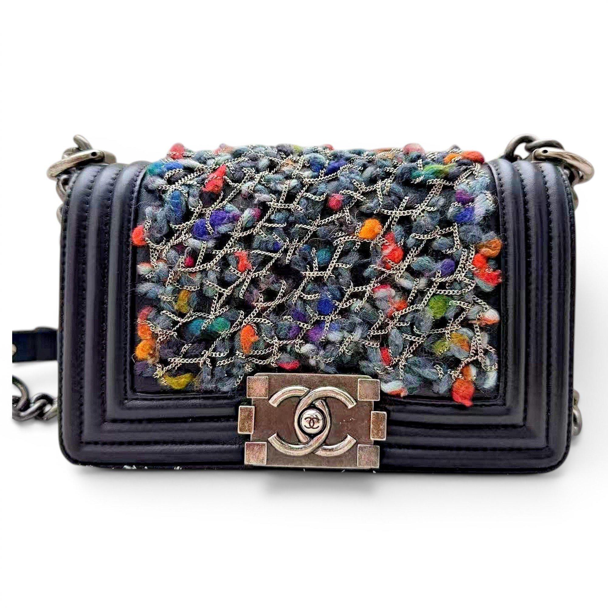 Boy leather crossbody bag