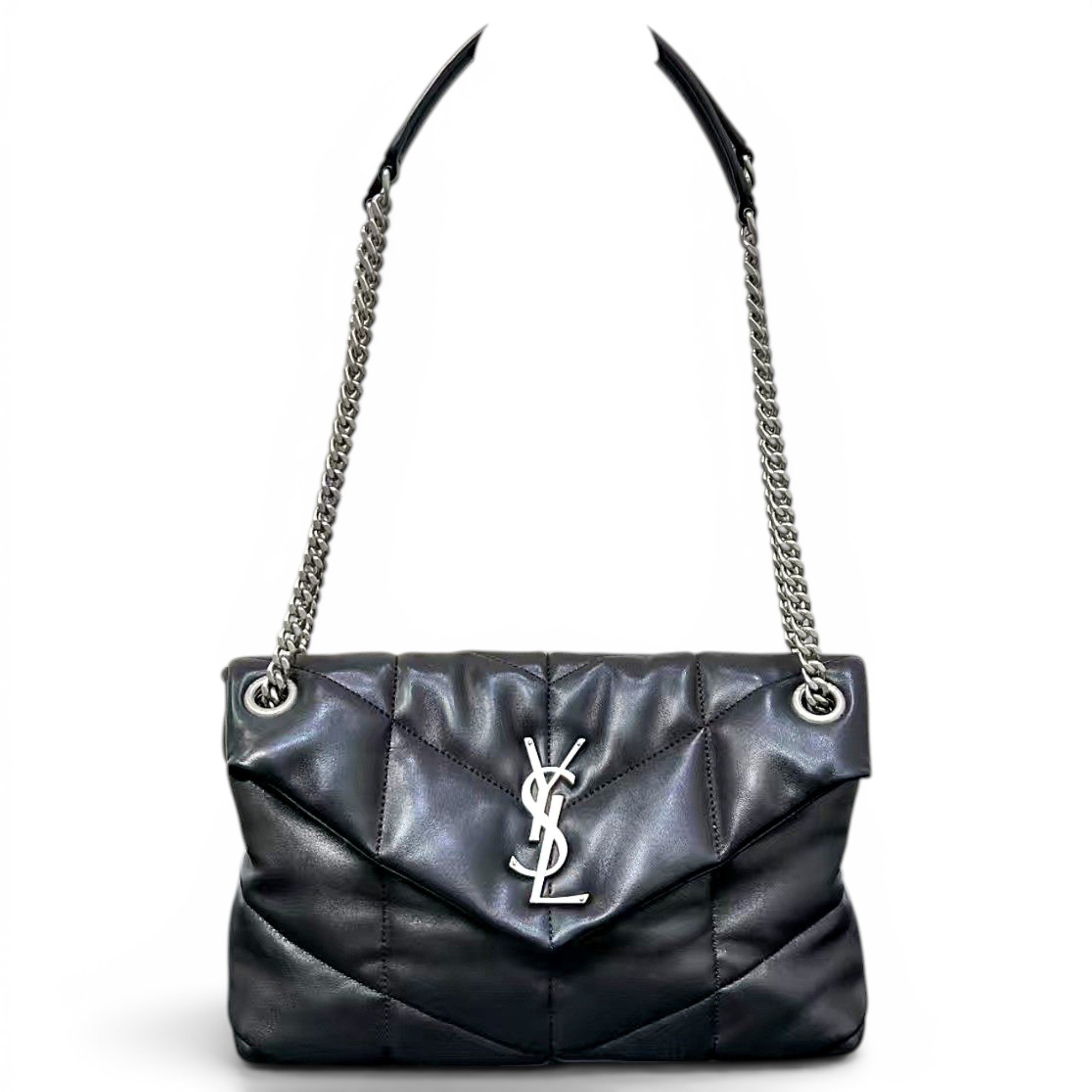 Loulou Puffer leather crossbody bag