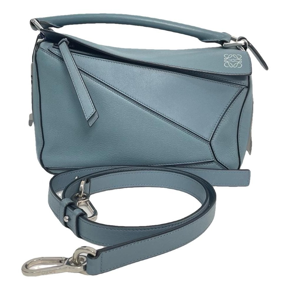 Puzzle leather handbag