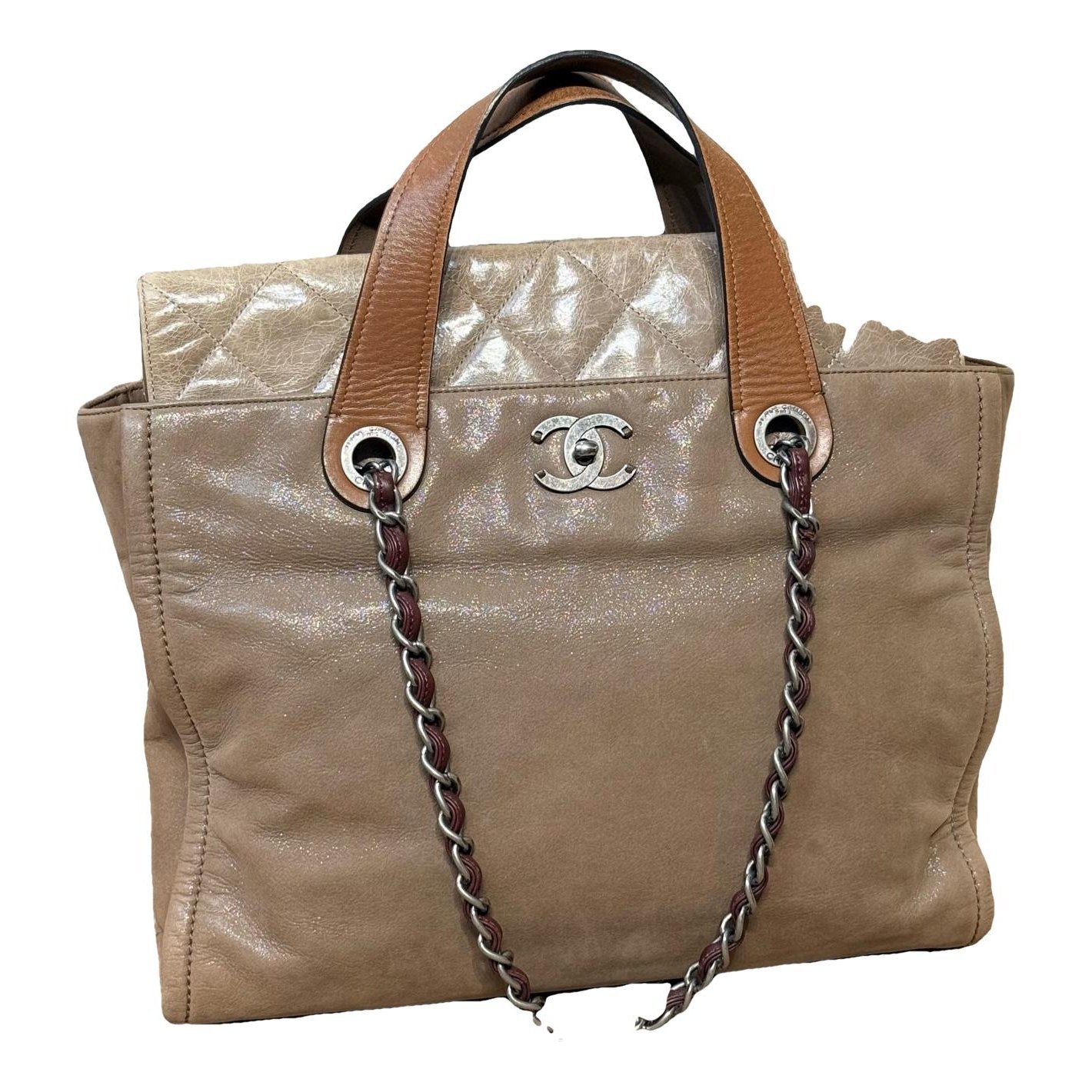 Leather tote