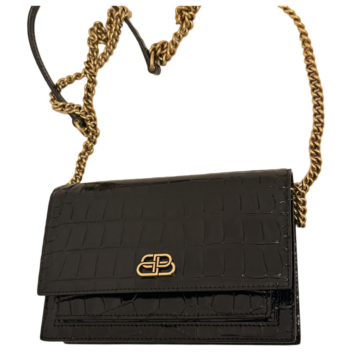 B leather handbag