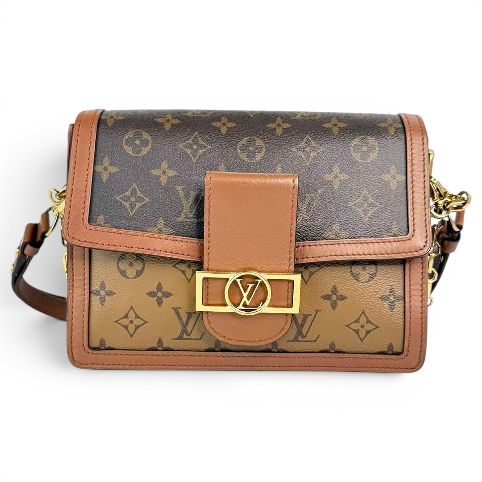 Dauphine leather handbag