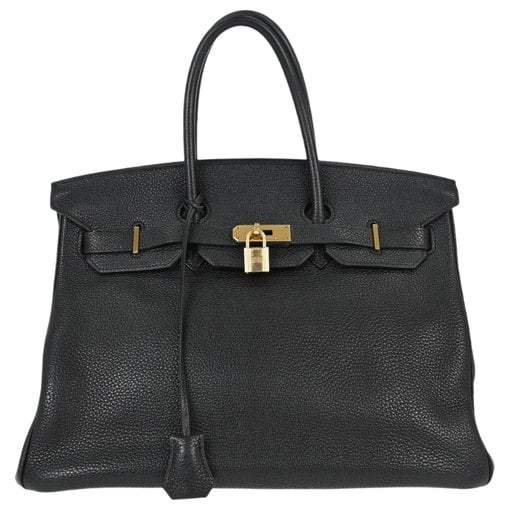 Birkin 35 leather handbag