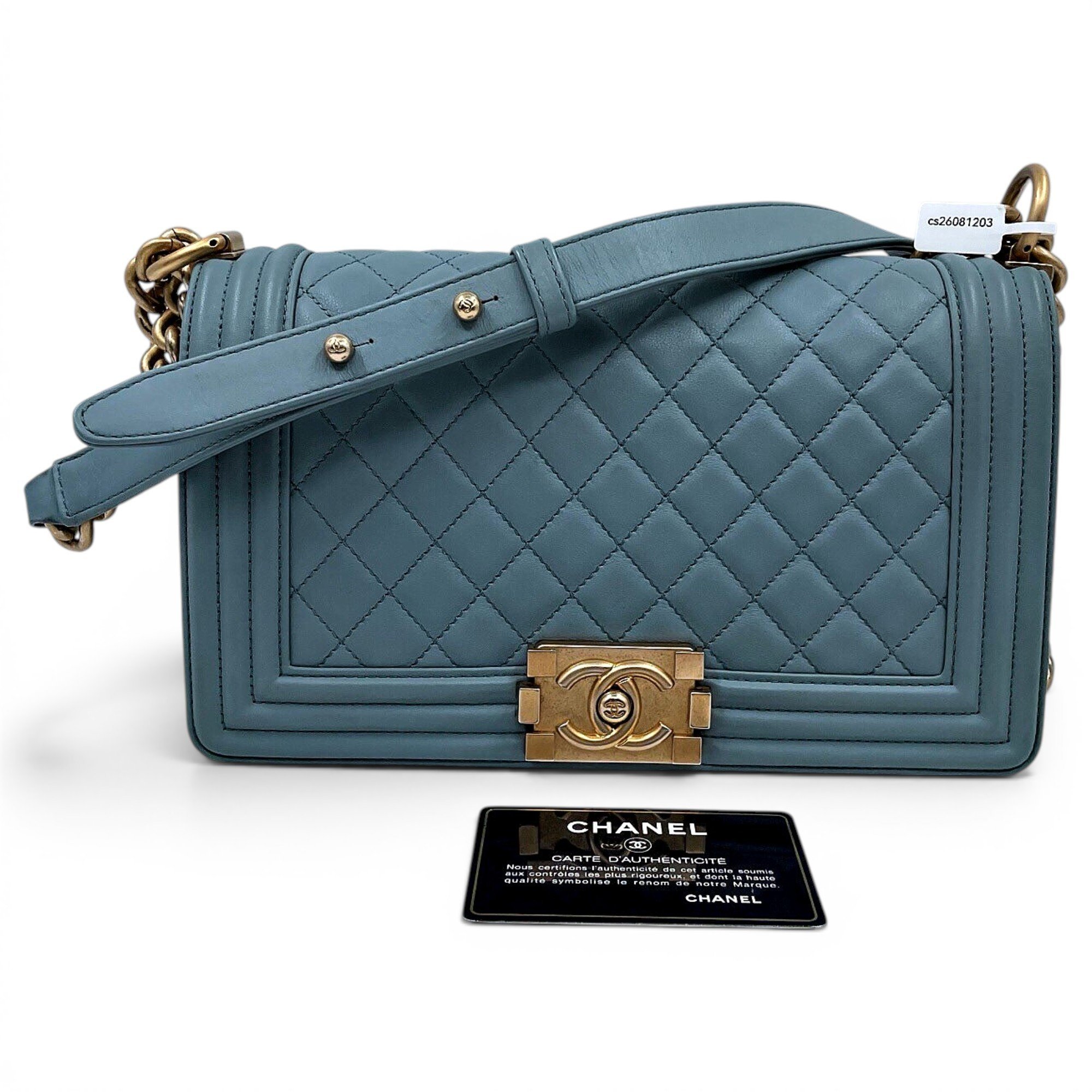 Boy leather crossbody bag