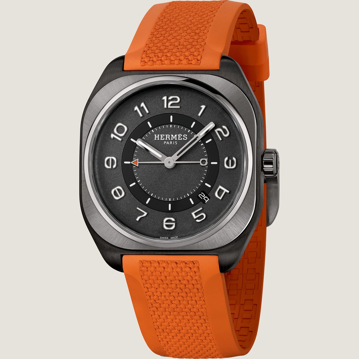 Sans Coloris Hermès H08 Watch, 42 mm