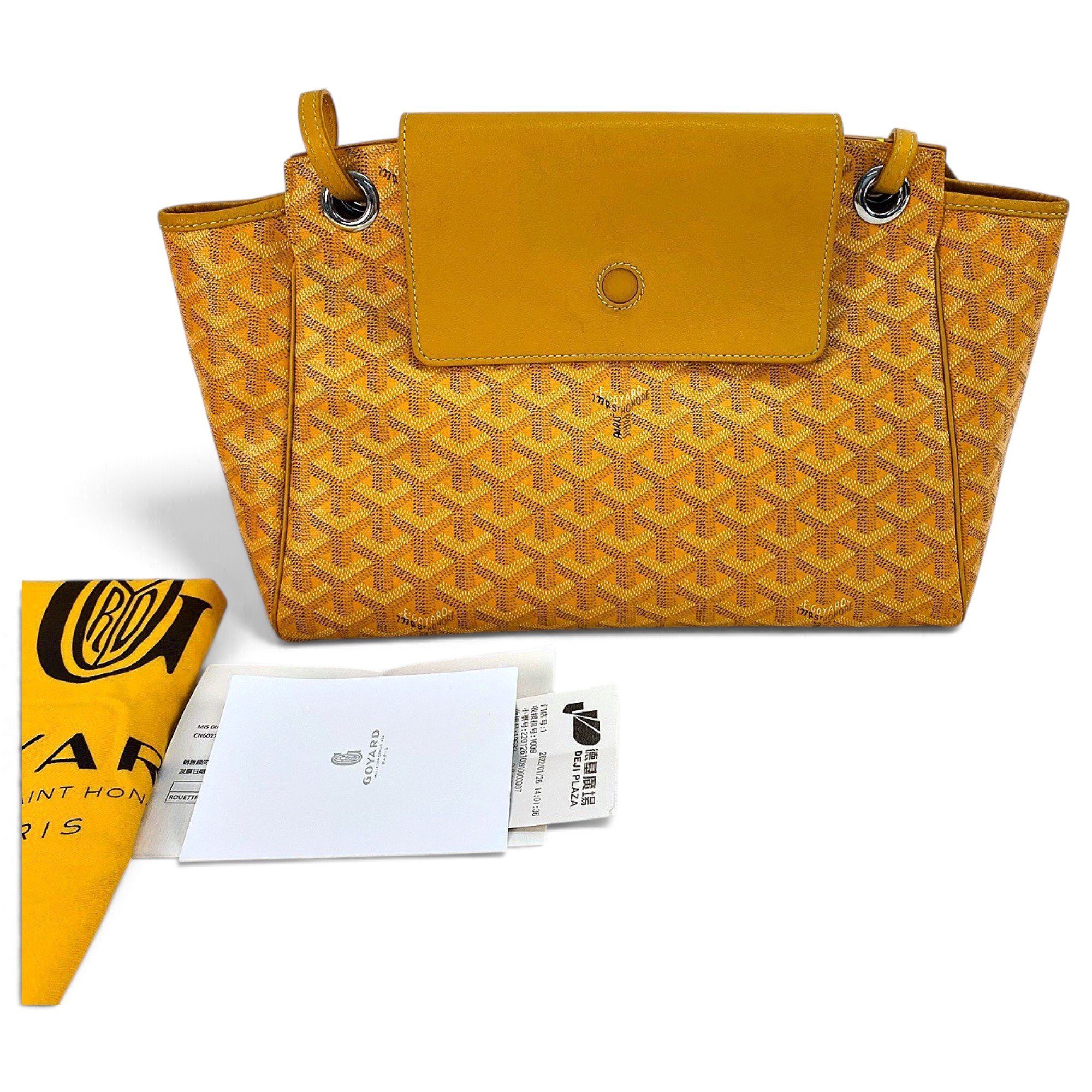 Rouette leather handbag