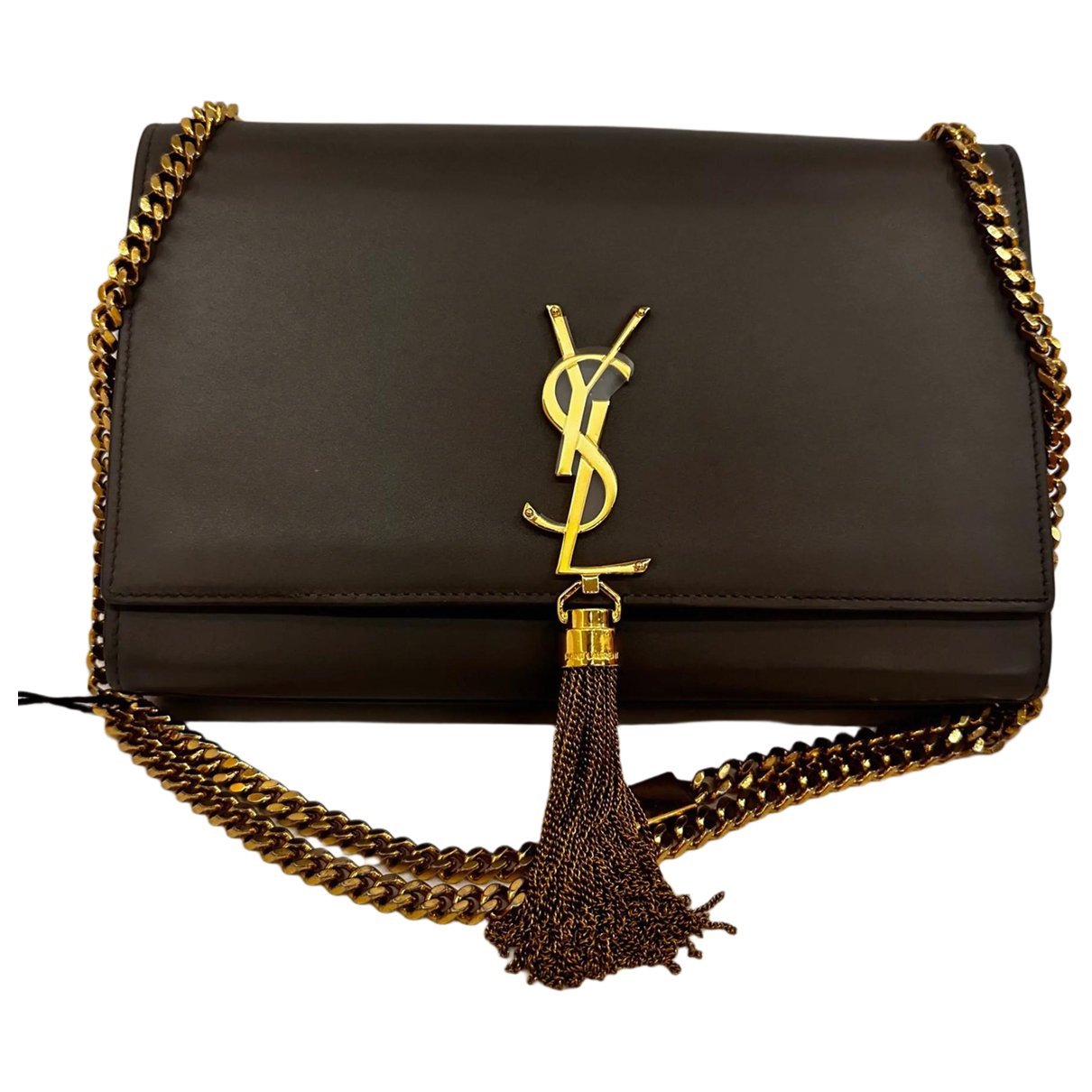 Pompom Kate leather handbag