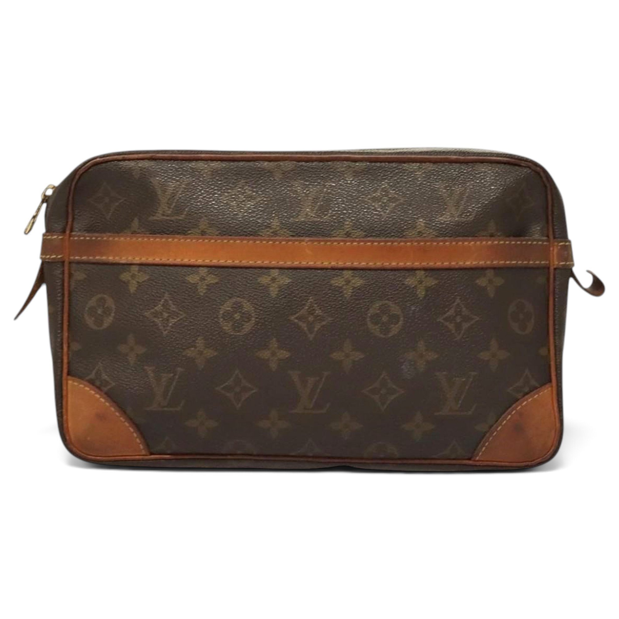 Leather clutch bag