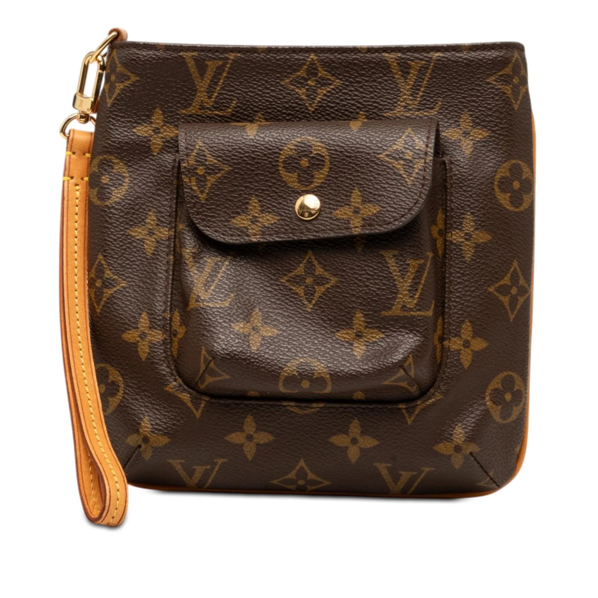 Leather clutch bag