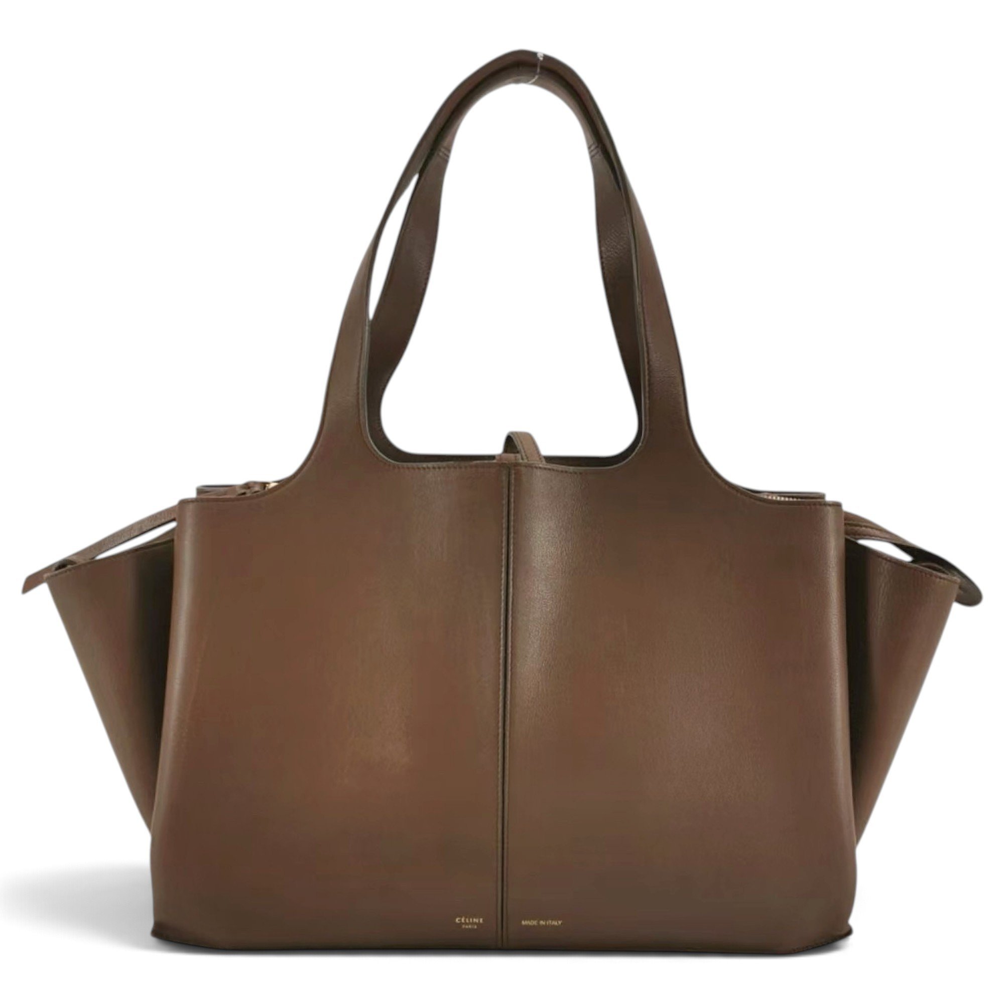 Tri-Fold leather tote