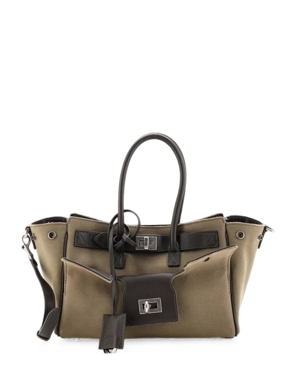 Bel Air Carry All Bag Canvas with Leather Mini shoulder bag