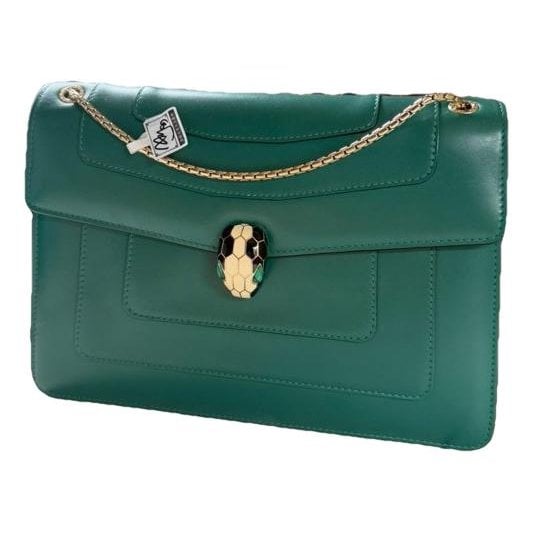 Serpenti leather handbag