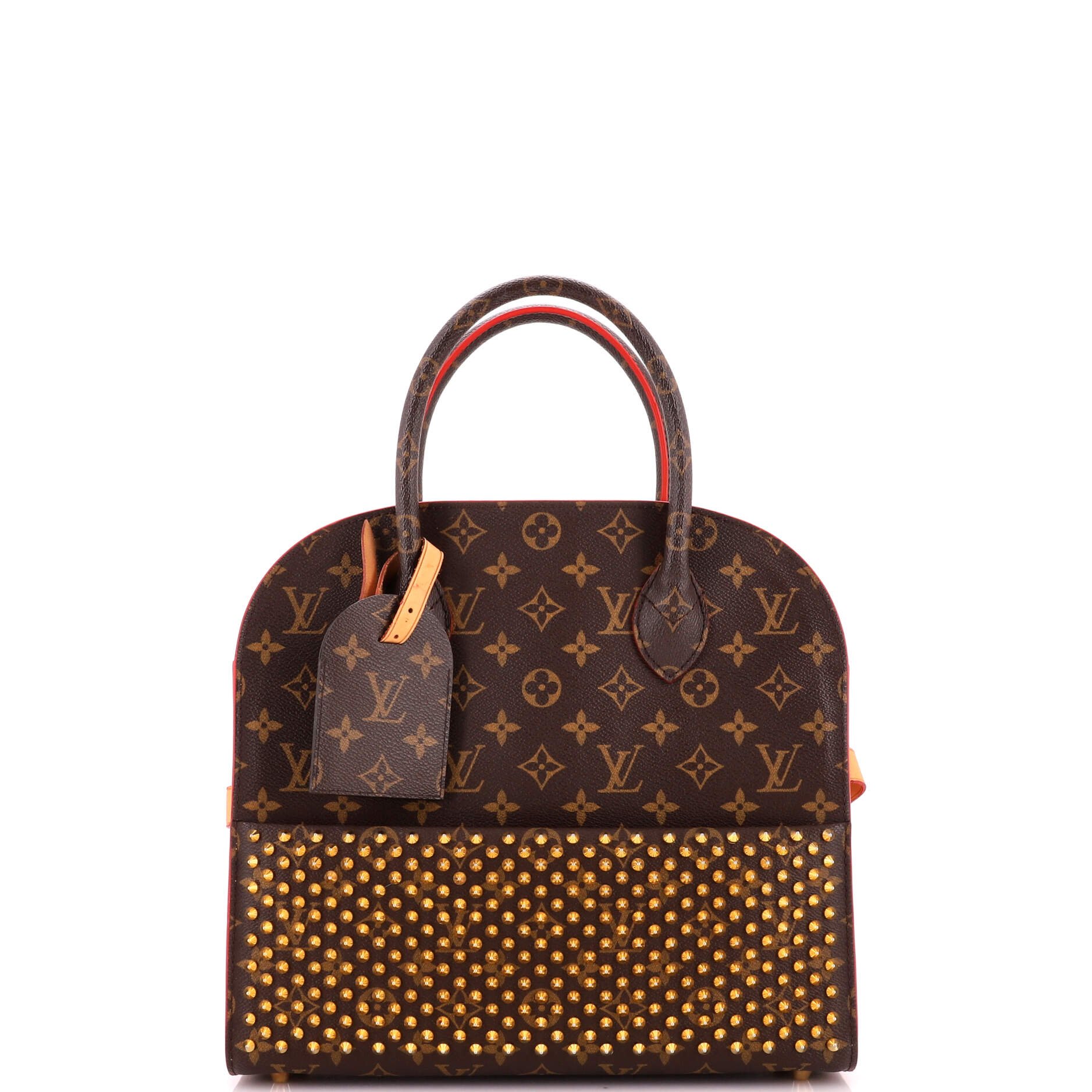 x Christian Louboutin Shopping Bag Calf Hair and Monogram Canvas