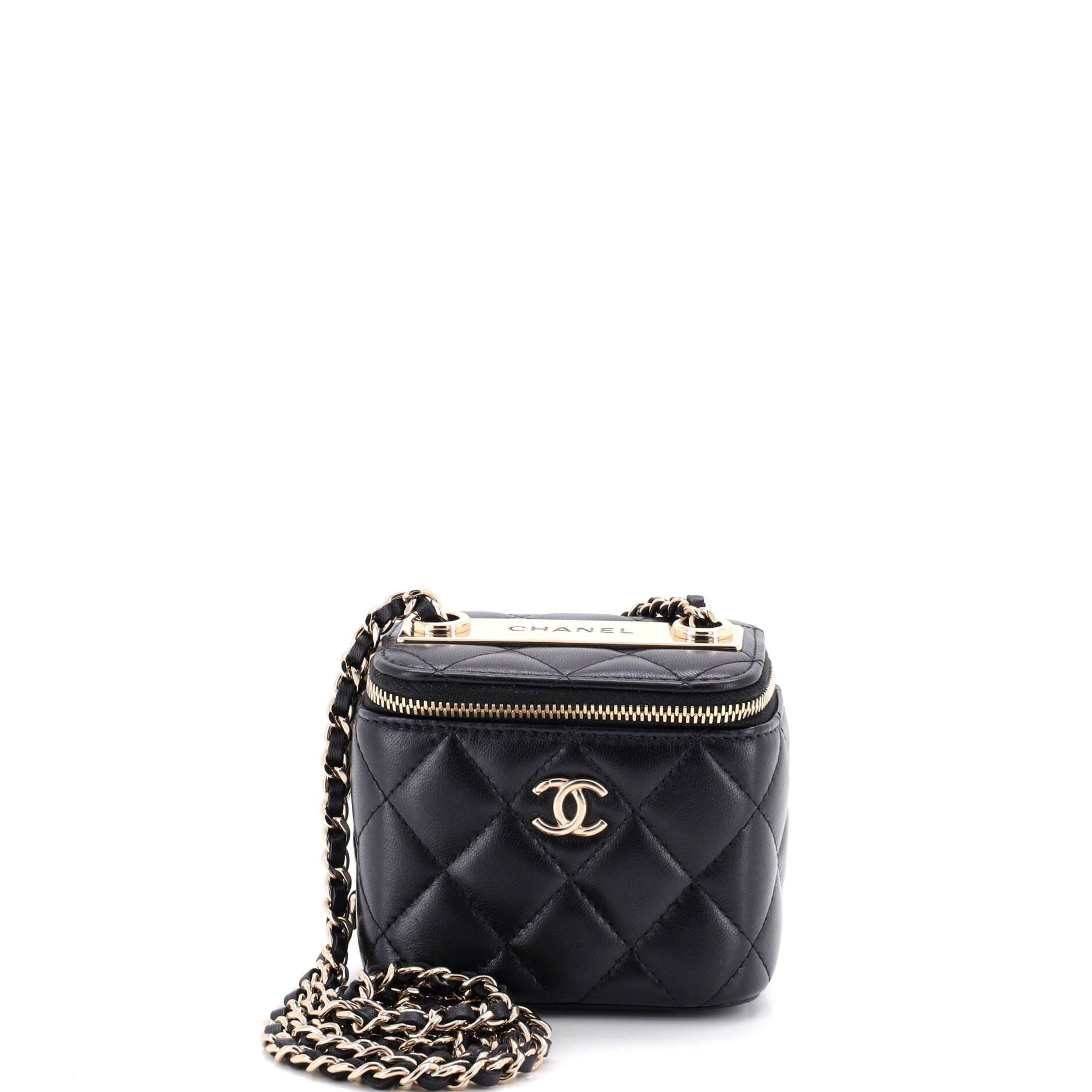 Chanel Trendy CC Vanity Case with Chain Quilted Lambskin Mini