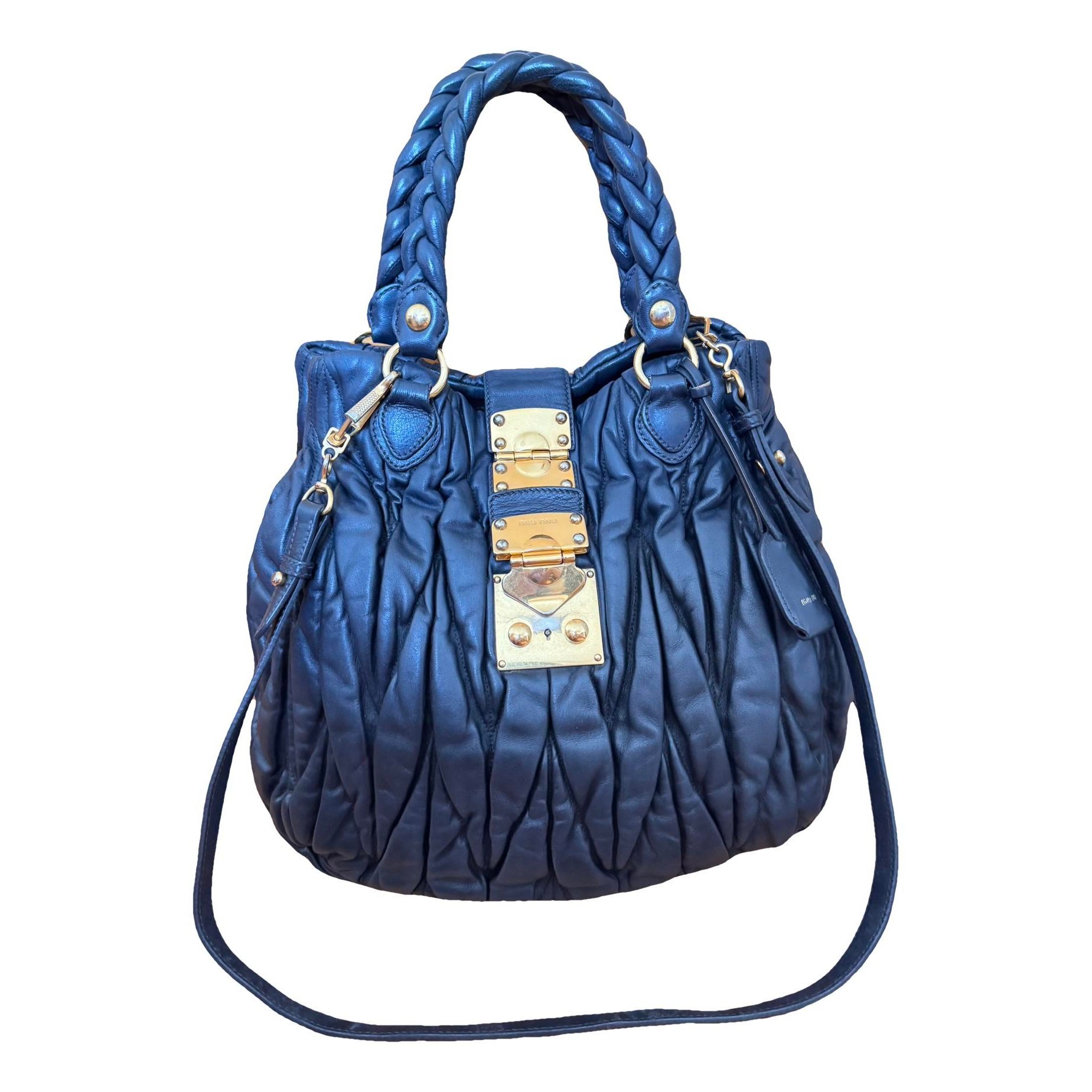 Miu Miu Matelassé leather handbag