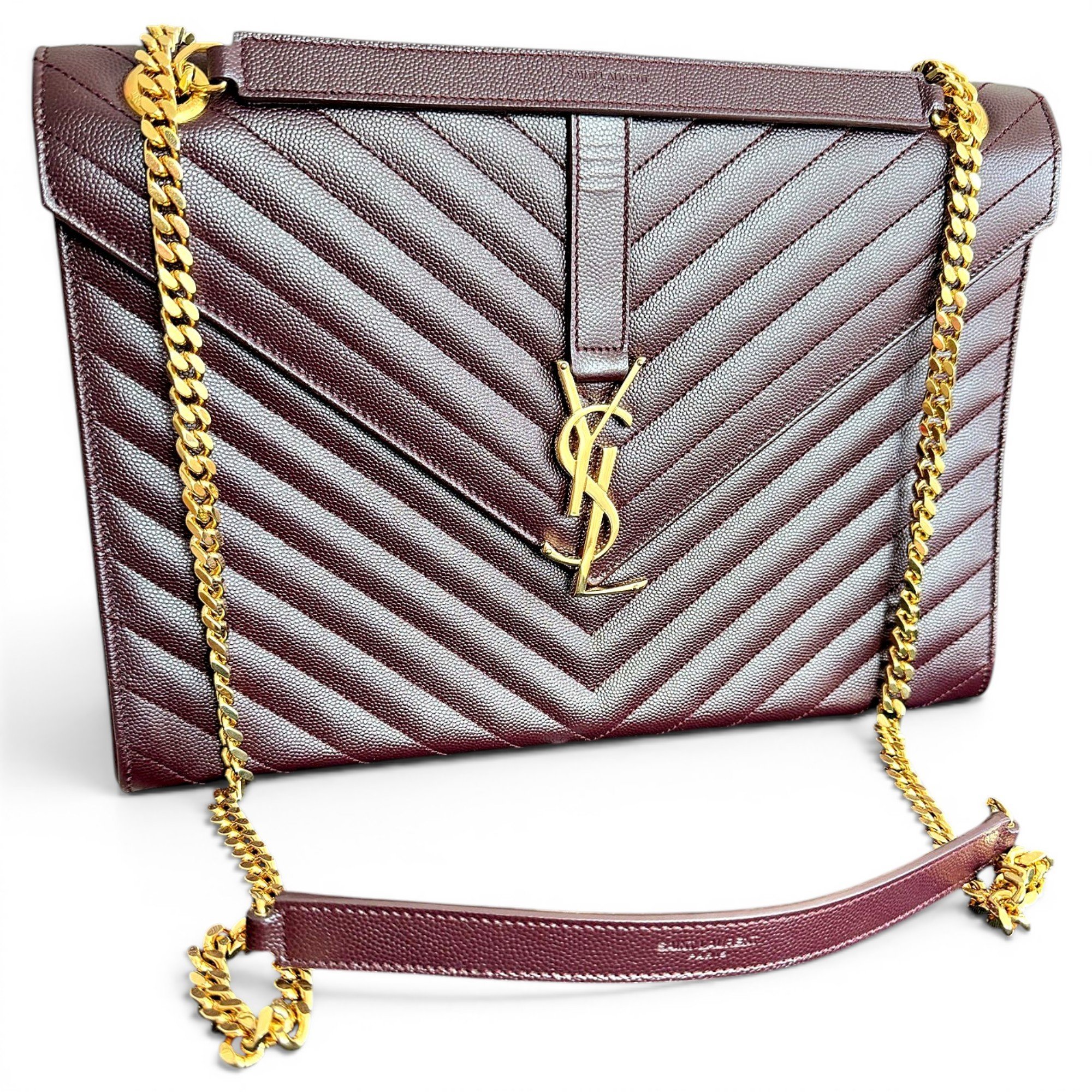 Saint Laurent Envelope leather handbag