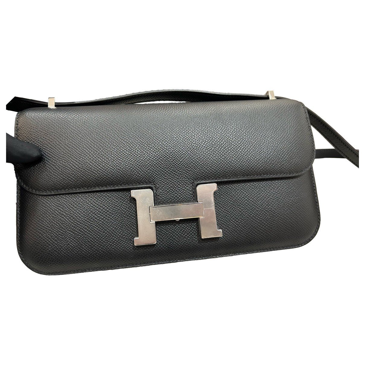 Hermes Constance Handbag Noir Epsom Leather