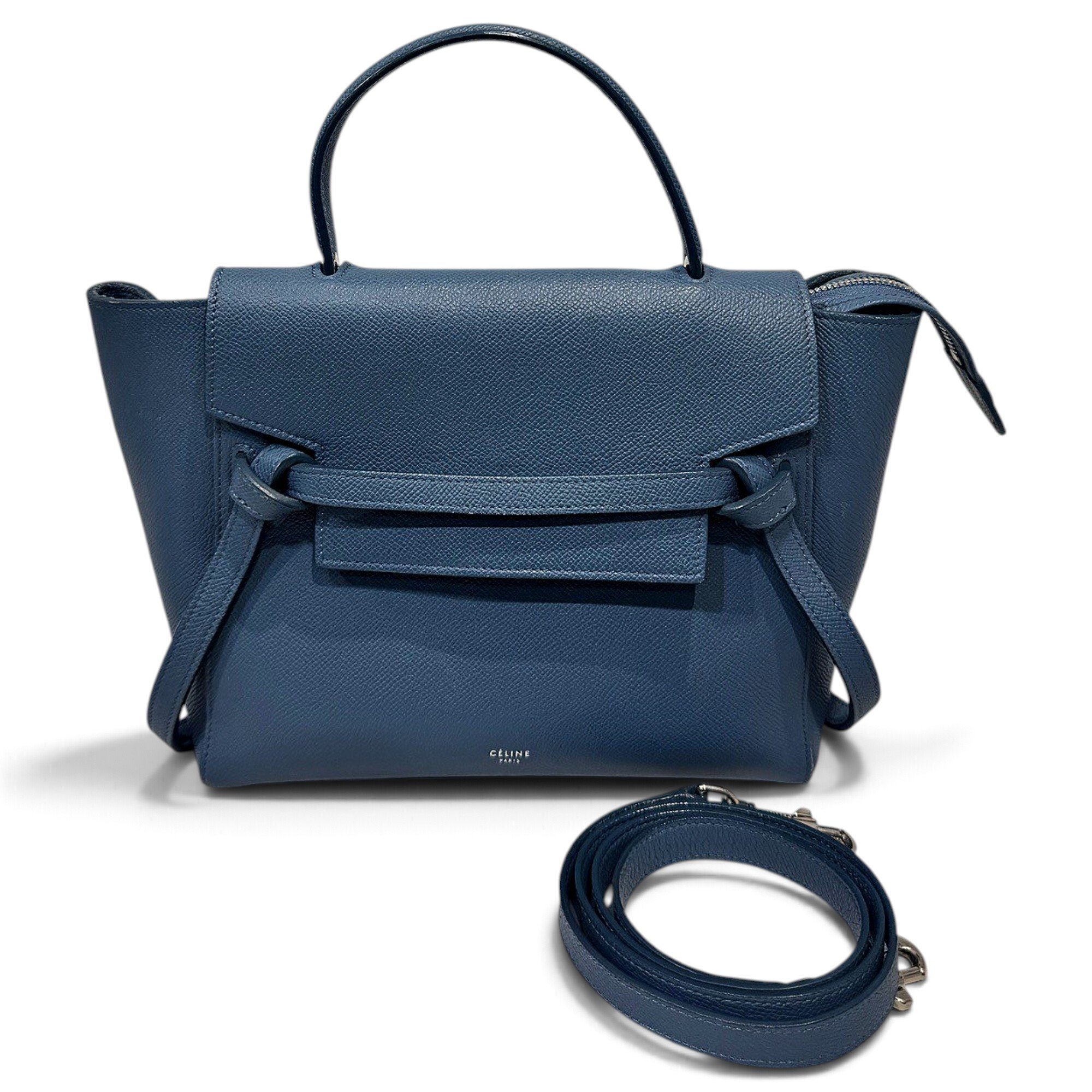Belt leather handbag