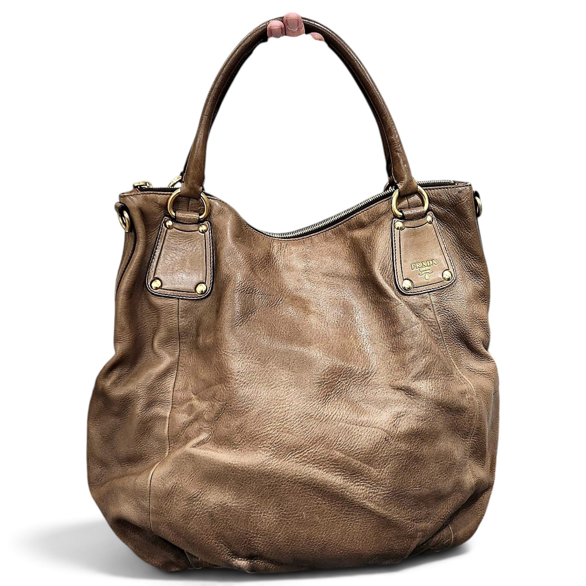 Leather handbag