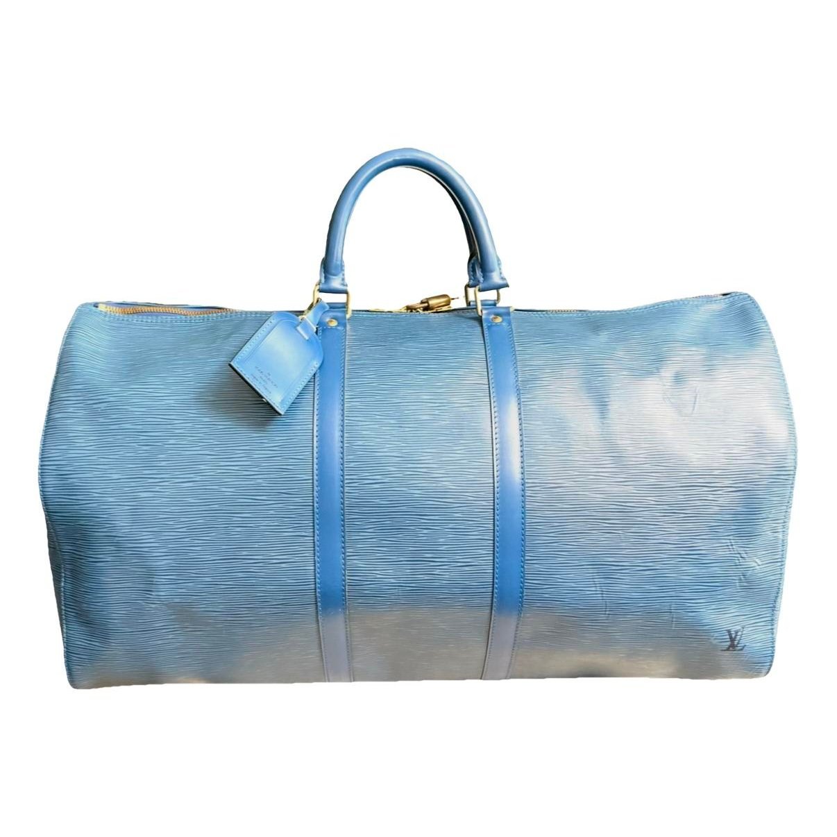 Keepall patent leather travel bag