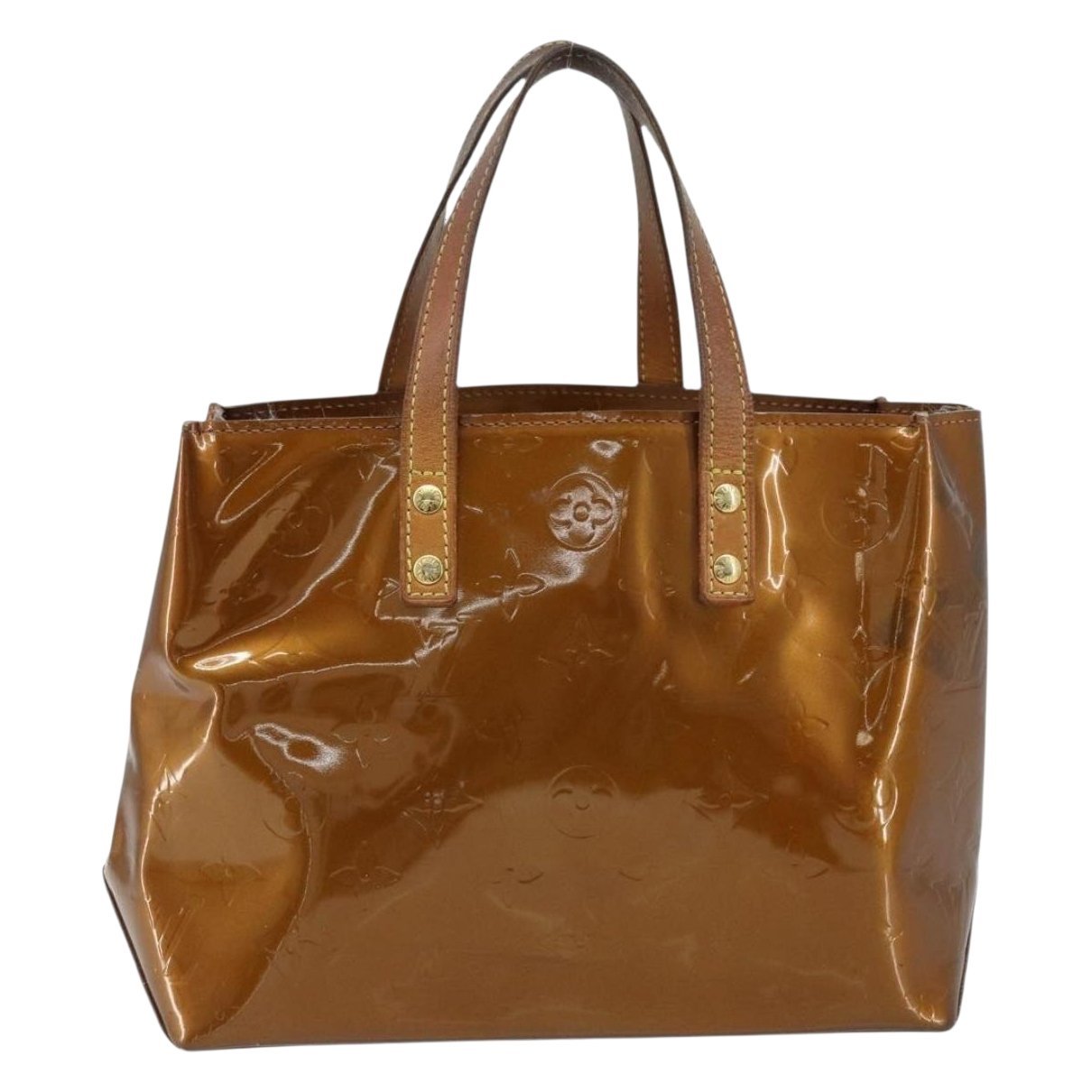 Reade patent leather handbag