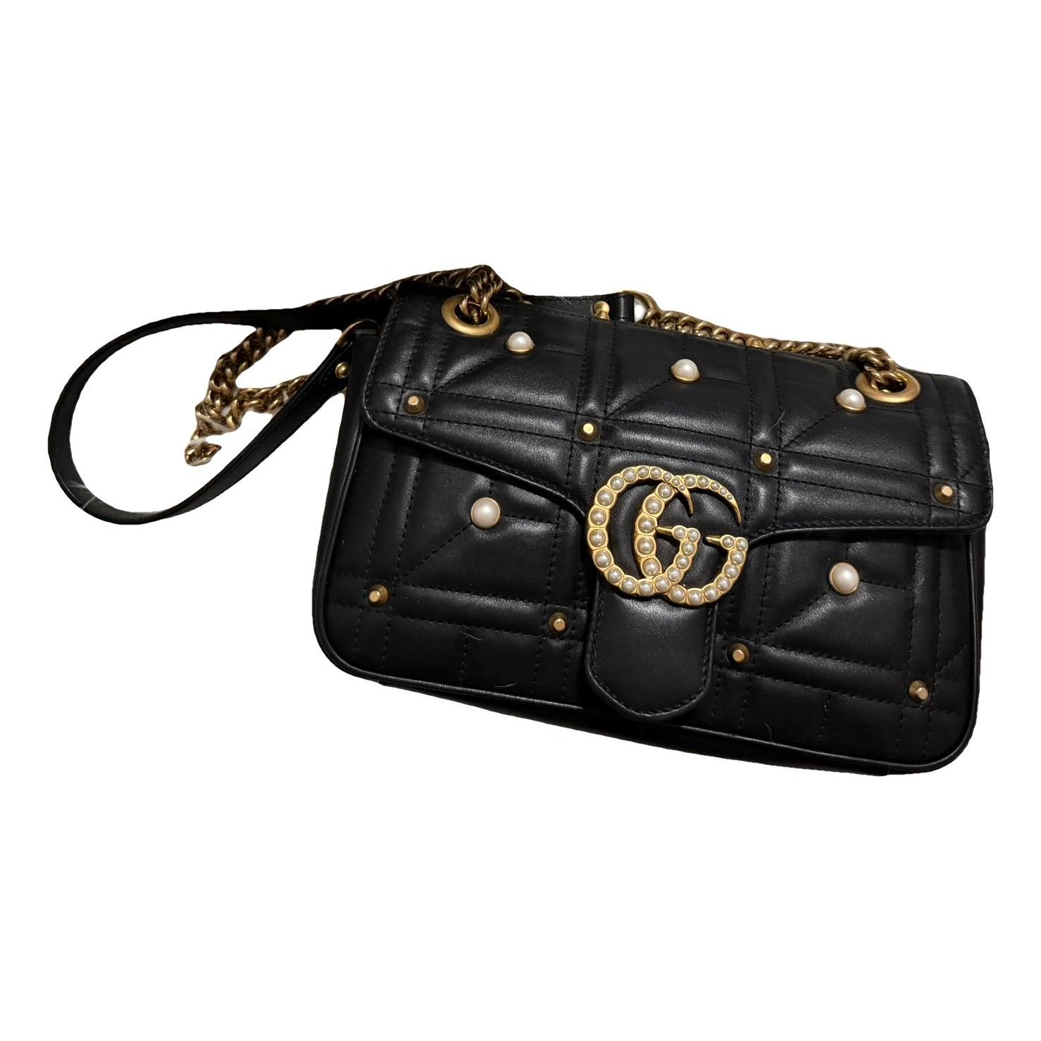 GG Marmont Flap leather crossbody bag